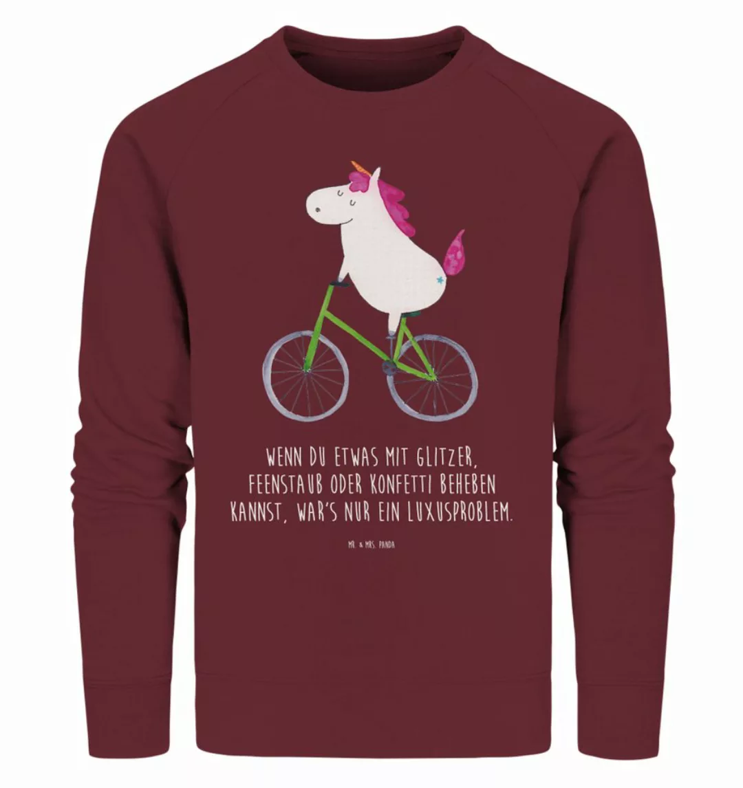 Mr. & Mrs. Panda Longpullover Größe L Einhorn Radfahrer - Burgundy - Gesche günstig online kaufen