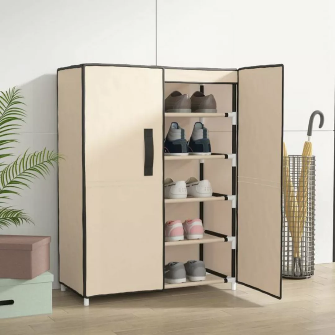 vidaXL Schuhschrank Schuhschrank Creme 60x28x90 cm Stoff günstig online kaufen