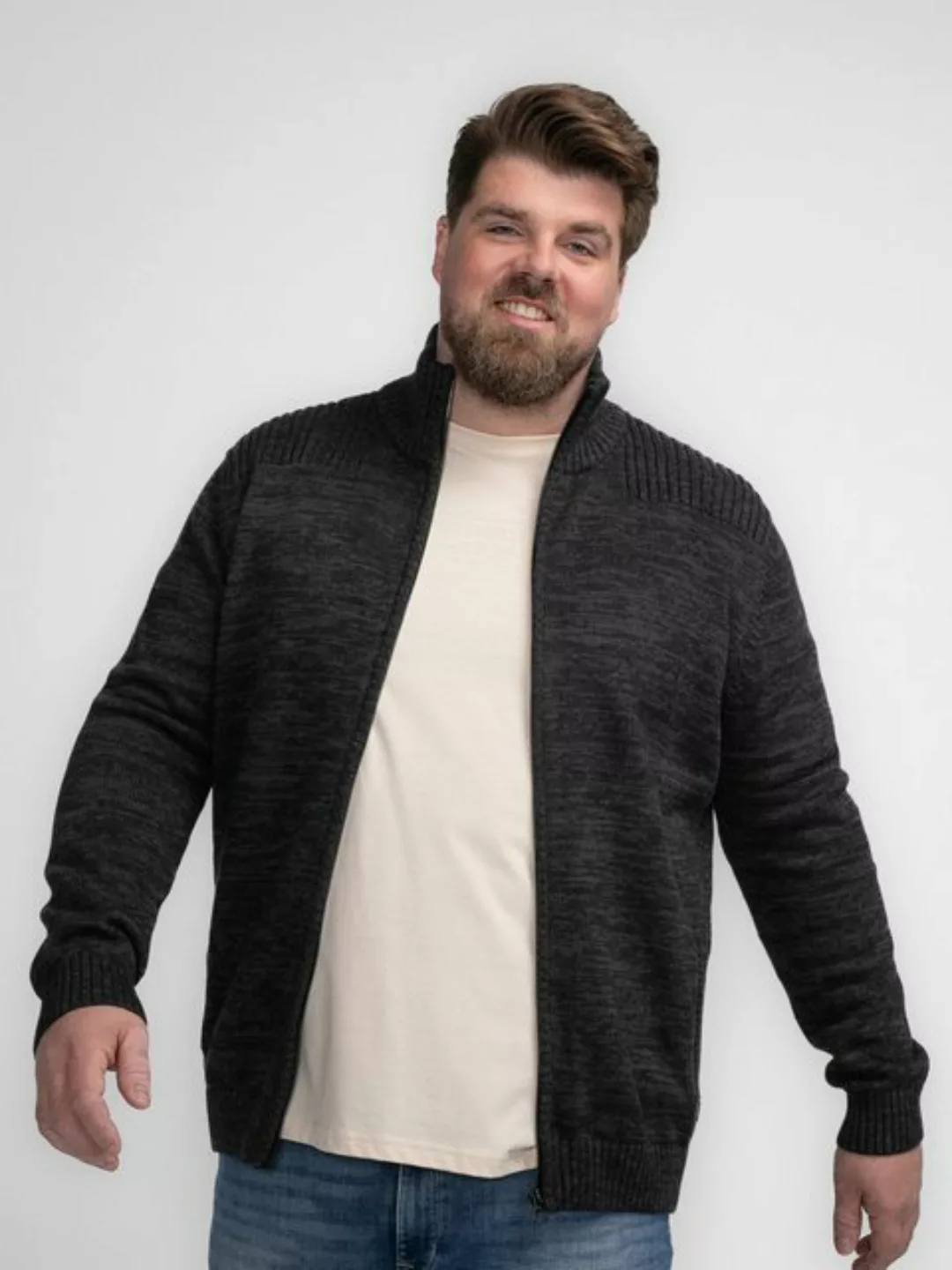 Petrol Industries Strickpullover Lässiger Cardigan in Plus Size Gambell günstig online kaufen