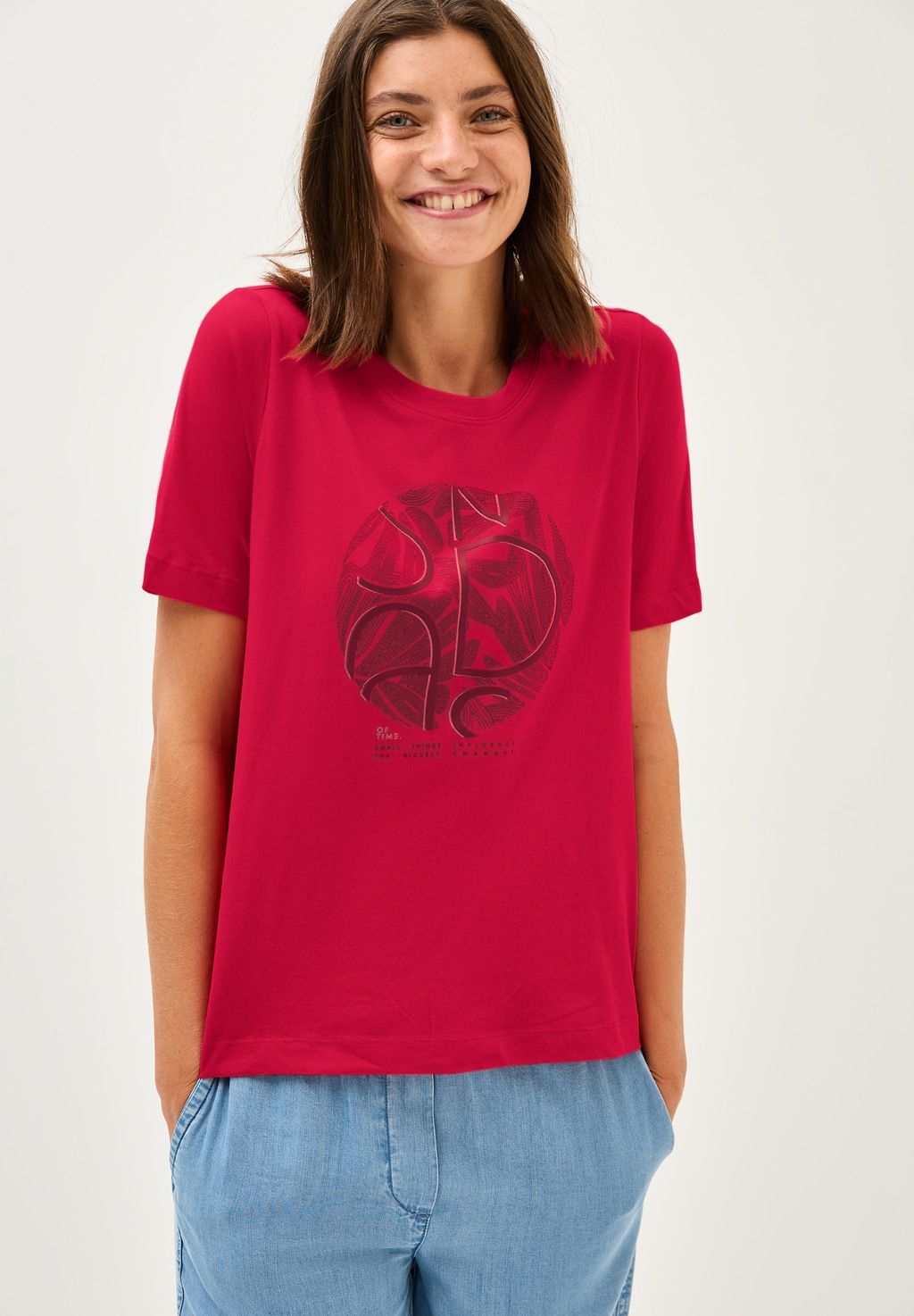 Cecil T-Shirt, mit Artwork günstig online kaufen