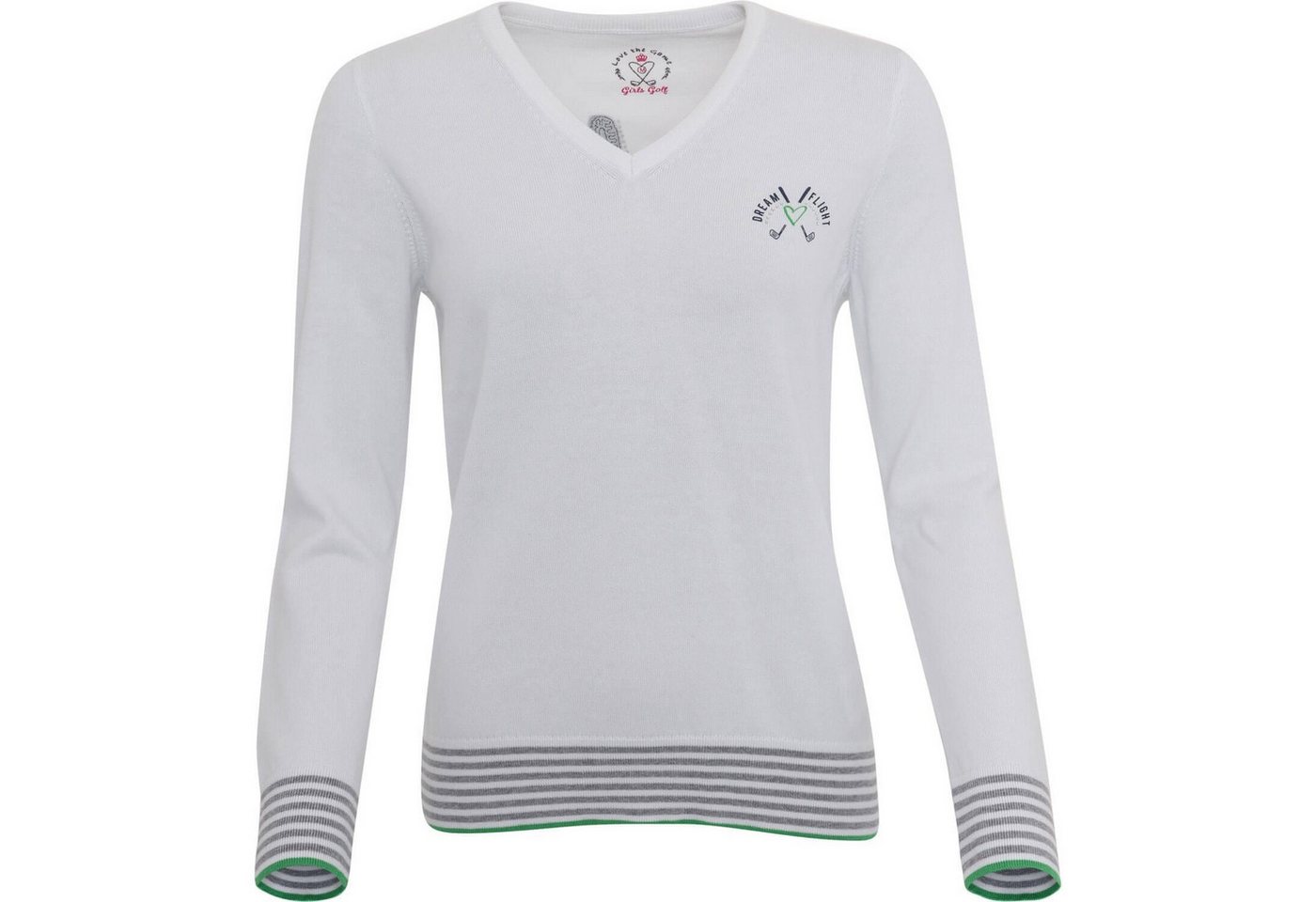 girls golf Trainingspullover Girls Golf Pullover 'Oh La La' Weiß Damen XL günstig online kaufen