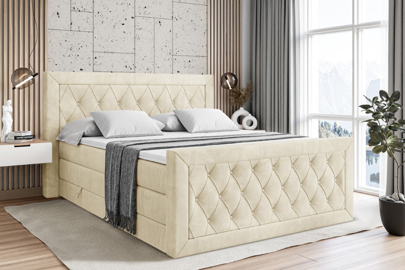 ALTDECOR Boxspringbett NOEL-Z KING günstig online kaufen