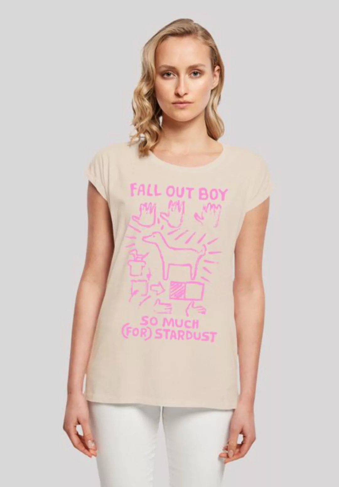 F4NT4STIC T-Shirt Fall Out Boy Pink Dog So Much Stardust Premium Qualität günstig online kaufen