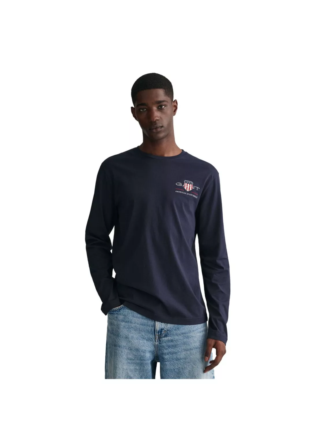 Gant Langarmshirt "REG MEDIUM ARCHIVE SHIELD LS T", mit Print auf der Brust günstig online kaufen