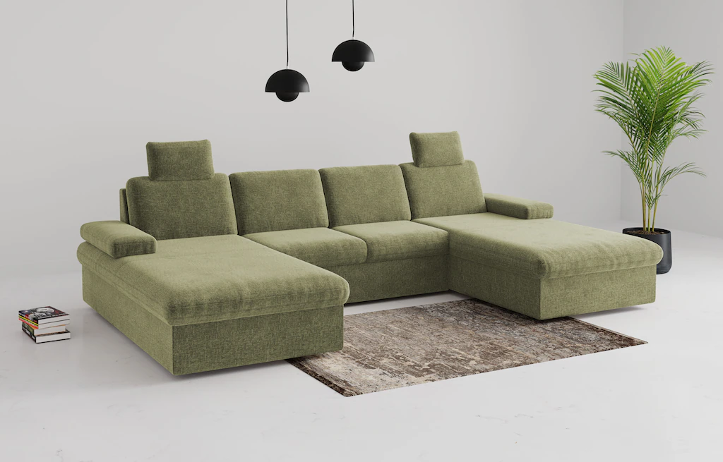 sit&more Wohnlandschaft "Moreno", mit Armteilverstellung,wahlweise mit Bett günstig online kaufen