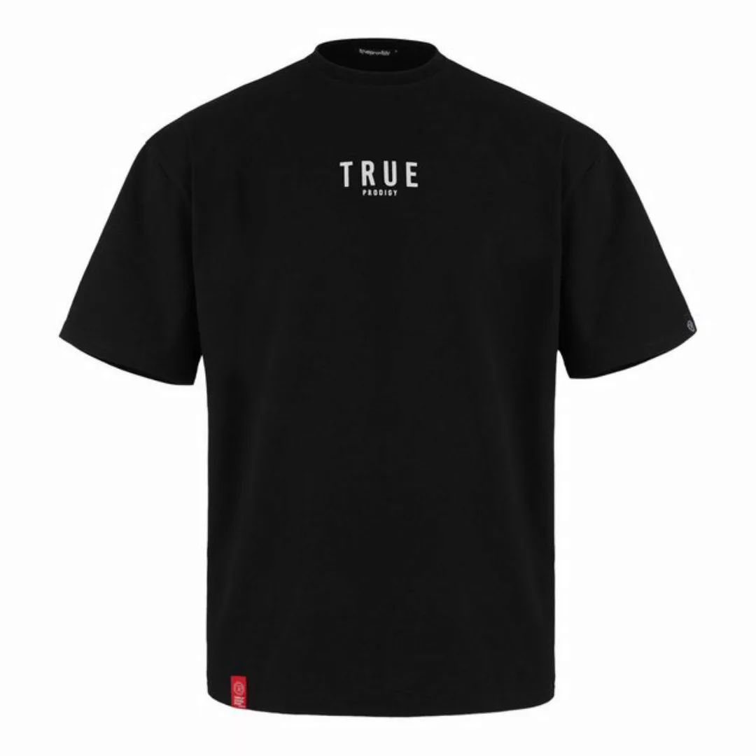 trueprodigy Oversize-Shirt Bengi Logoprint Rundhals dicker Stoff günstig online kaufen