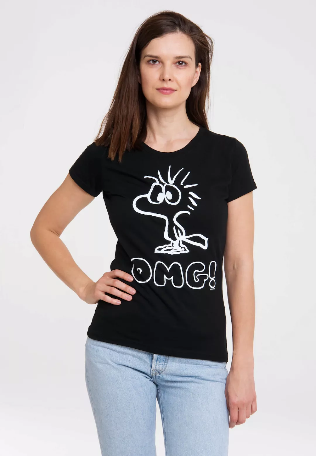 LOGOSHIRT T-Shirt "Woodstock", mit lizenziertem Originaldesign günstig online kaufen