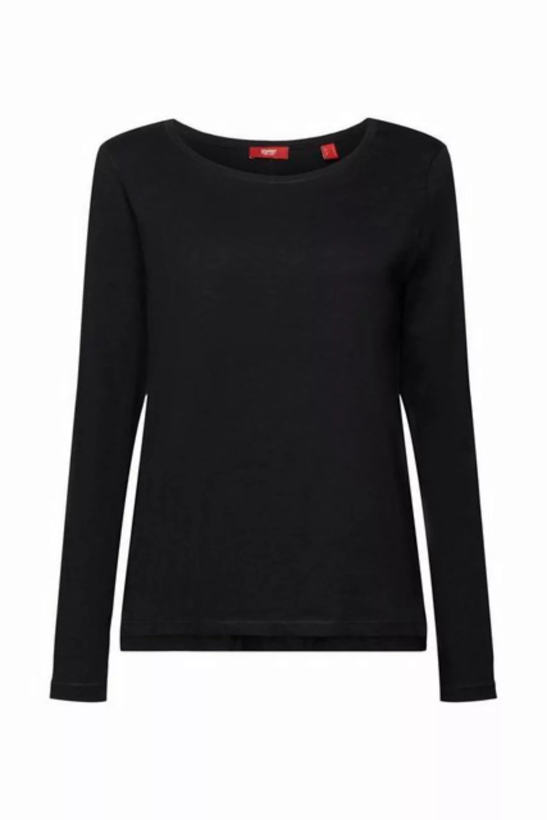 Esprit Langarmshirt Jersey-Longsleeve, 100% Baumwolle (1-tlg) günstig online kaufen
