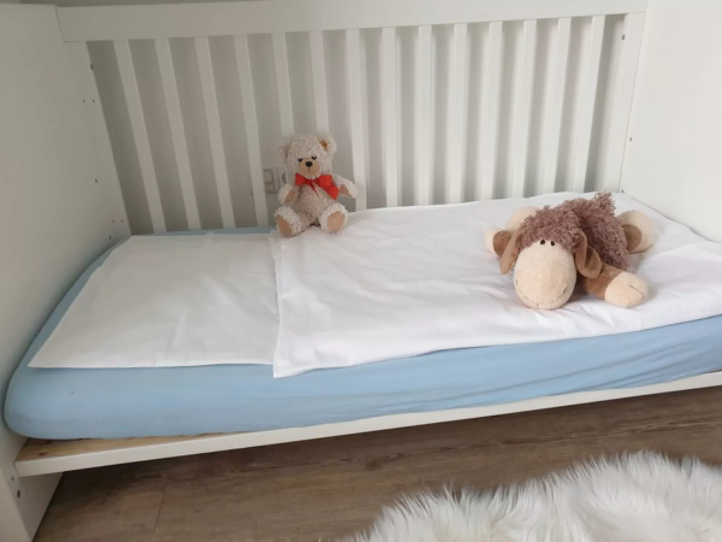 Kinderbettwäsche-set Glattsatin, Weiß, 1 Kissen- Und Bettbezug 100x135 Cm günstig online kaufen