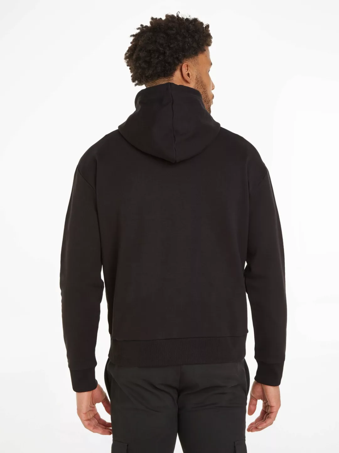 Calvin Klein Kapuzensweatshirt DOUBLE FLOCK LOGO HOODIE mit Markenlabel günstig online kaufen