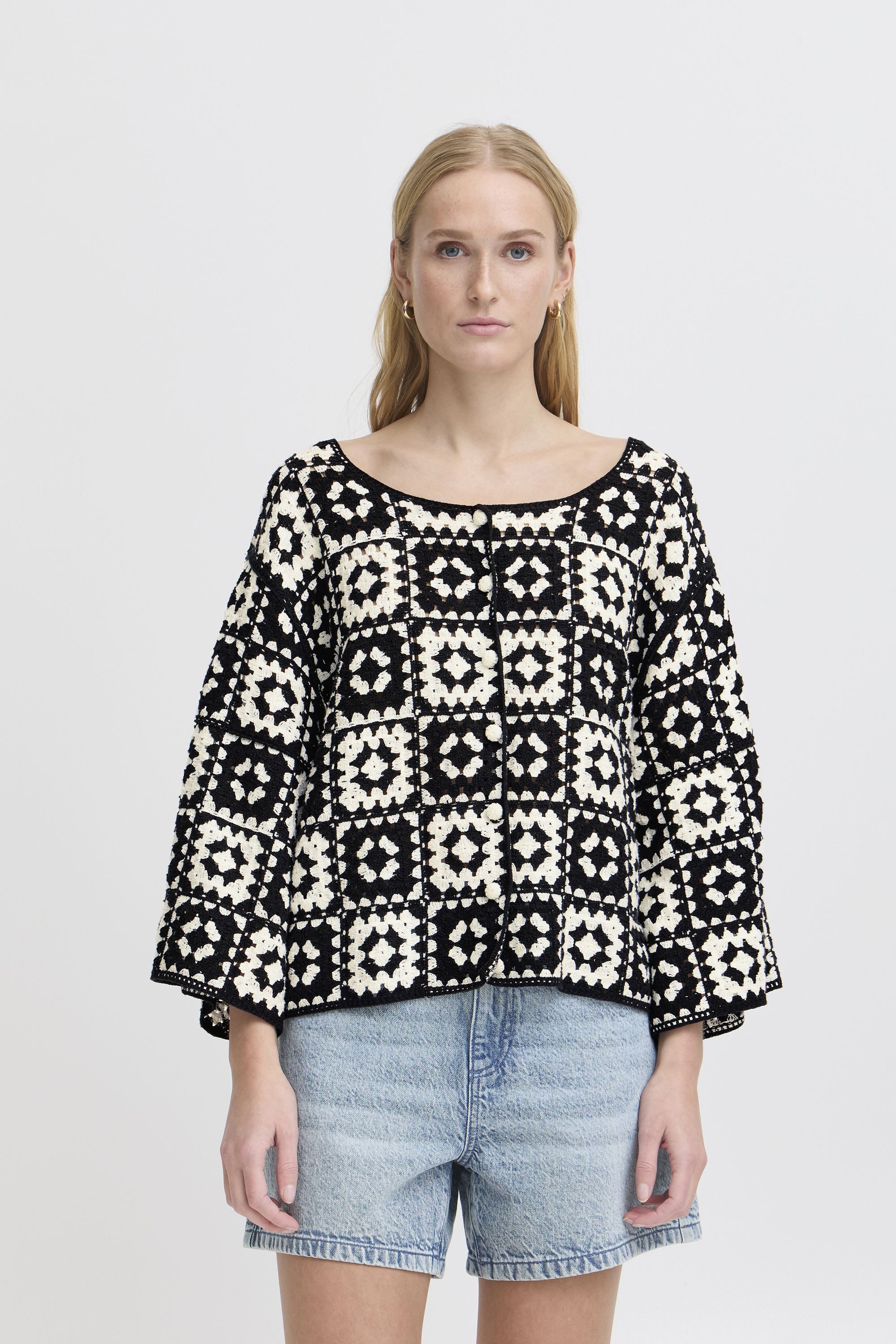 Ichi Strickjacke IHBANDIE gehäkelte Strickjacke im günstig online kaufen