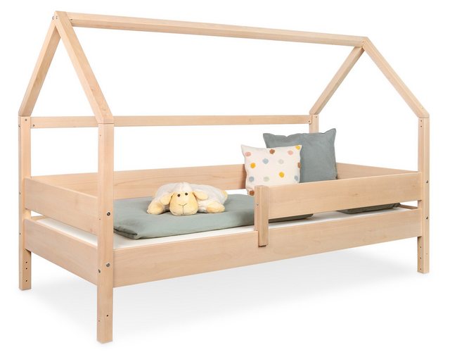 Ehrenkind Bett Hausbett Buche Nova, Kinderbett mit Rausfallschutz günstig online kaufen