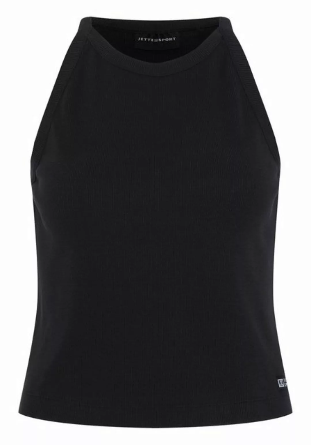 JETTE SPORT Shirttop in Ripp- und Crop-Optik (1, 1-tlg) günstig online kaufen