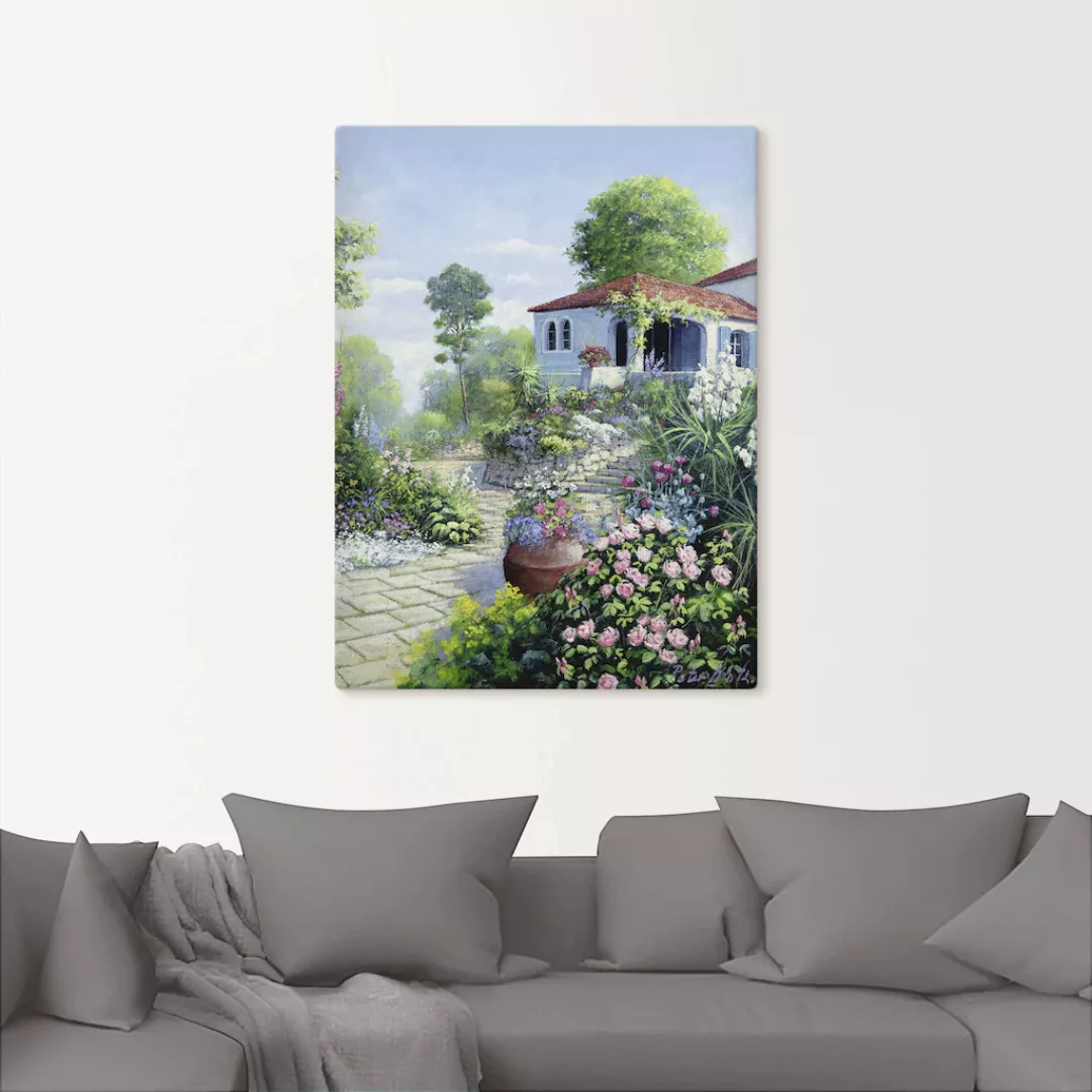 Artland Wandbild "Italienischer Garten I", Garten, (1 St.), als Leinwandbil günstig online kaufen