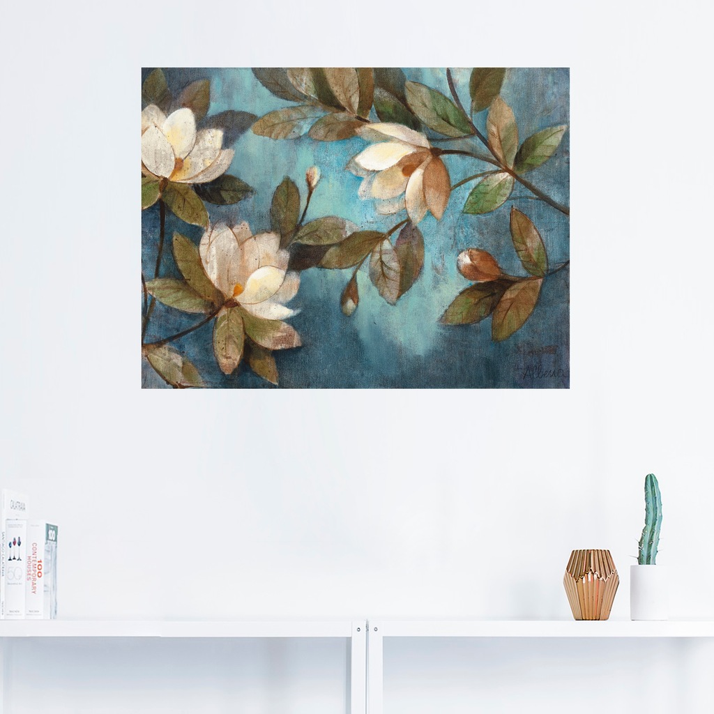 Artland Wandbild »Schwebende Magnolie«, Blumen, (1 St.), als Leinwandbild, günstig online kaufen