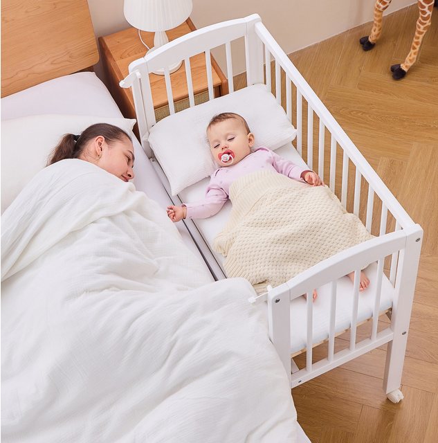 Alavya Home® Beistellbett 90x40 LEROY 2 in1 Baby Bett ab Geburt mit Matratz günstig online kaufen