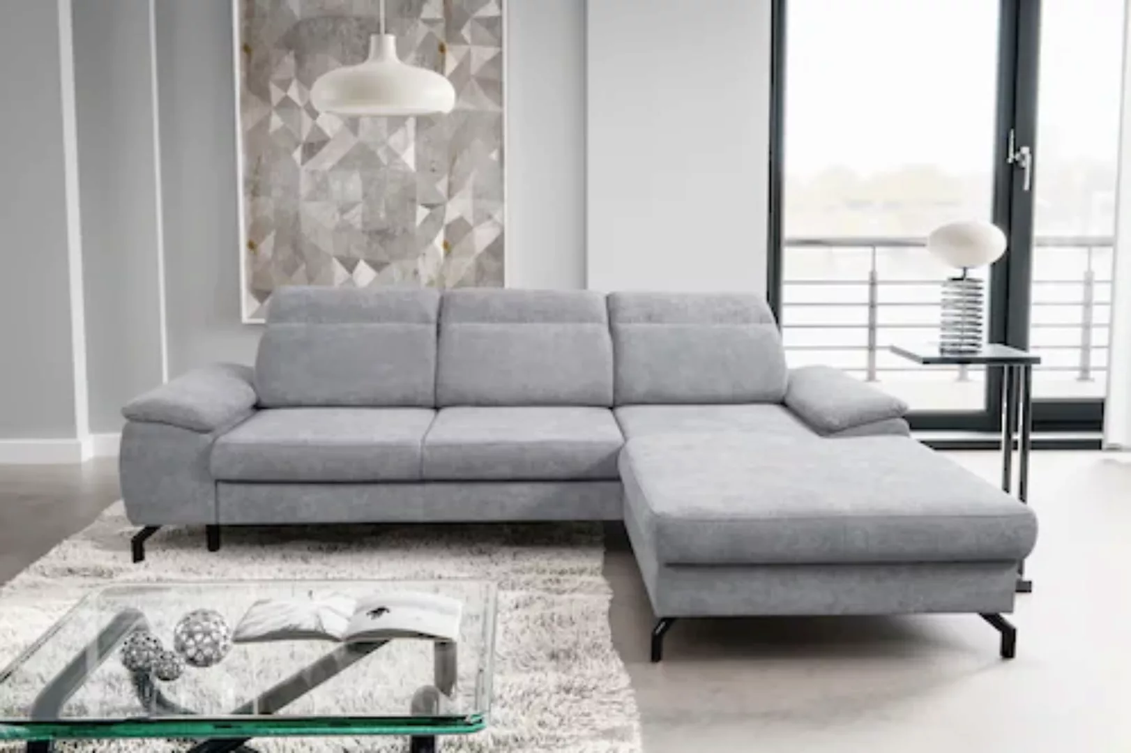 WERK2 Ecksofa Panama L-Form, Modernes Sofa mit Schlaffunktion, Bettkasten, günstig online kaufen