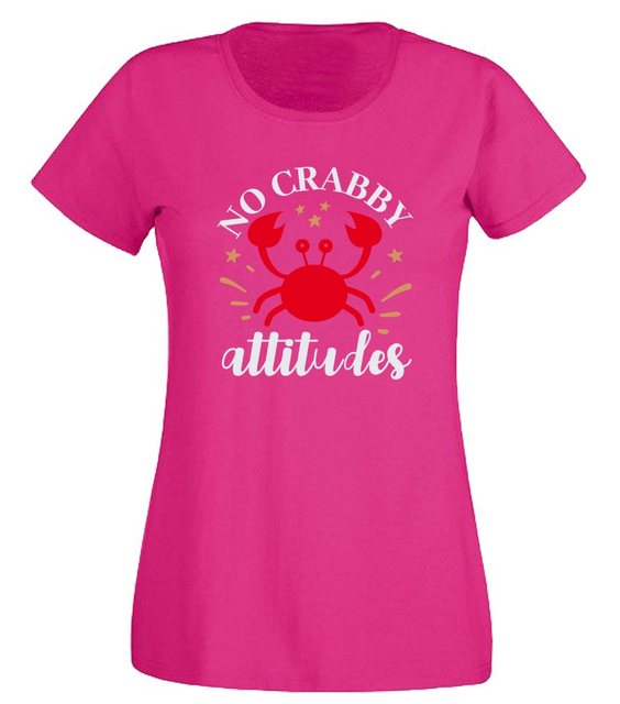 G-graphics T-Shirt Damen T-Shirt - No crabby attitudes Slim-fit-Shirt, mit günstig online kaufen