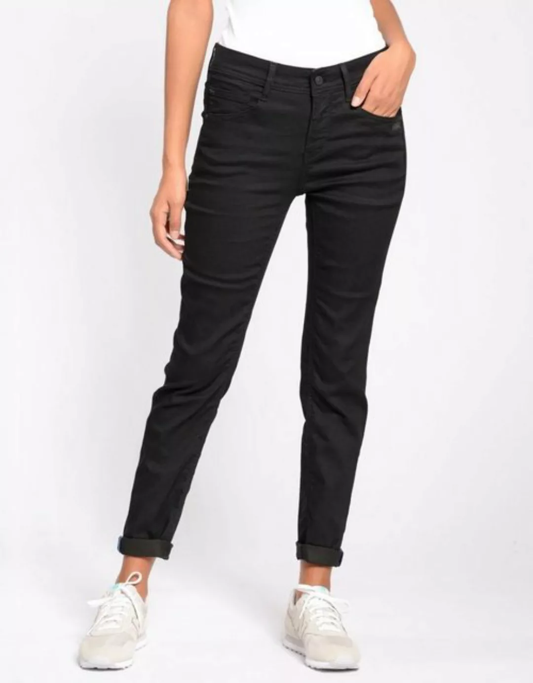 GANG 5-Pocket-Jeans 94Amelie aus Sweatdenim mit schrägen tief sitzenden Ges günstig online kaufen