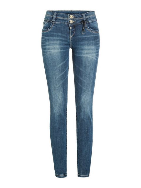 TIMEZONE Damen Jeans EnyaTZ Superstretch - Slim Fit - Blau - Blue Royal Was günstig online kaufen