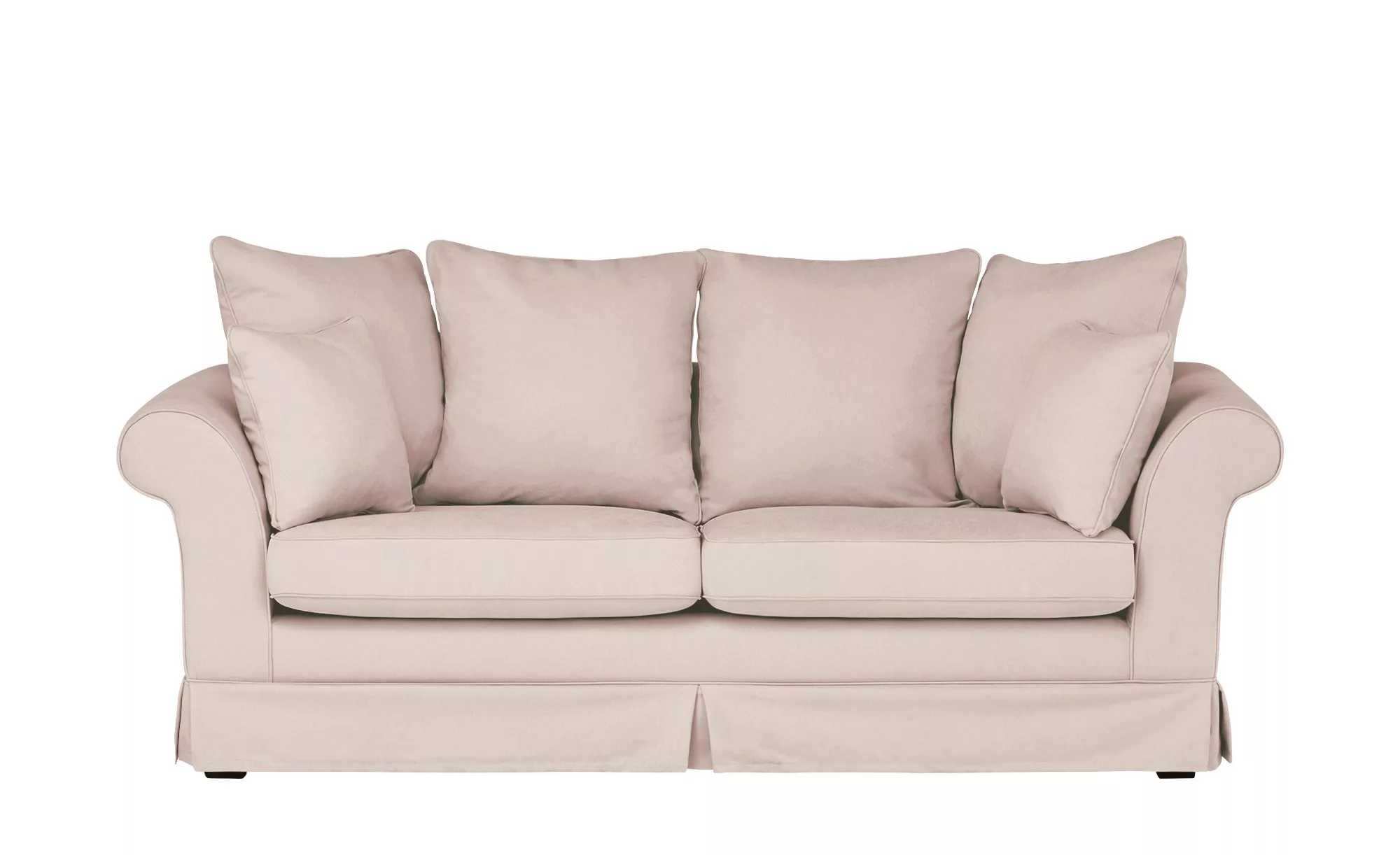 Hussensofa Webstoff Hampton ¦ rosa/pink ¦ Maße (cm): B: 214 H: 70 T: 92 Pol günstig online kaufen