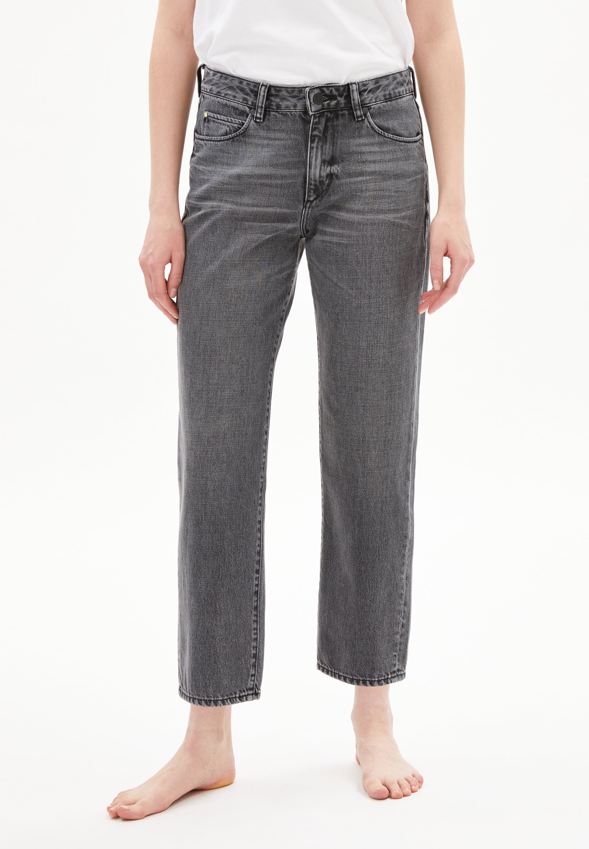 Jeans FJELLAA CROPPED in clouded grey von ARMEDANGELS günstig online kaufen