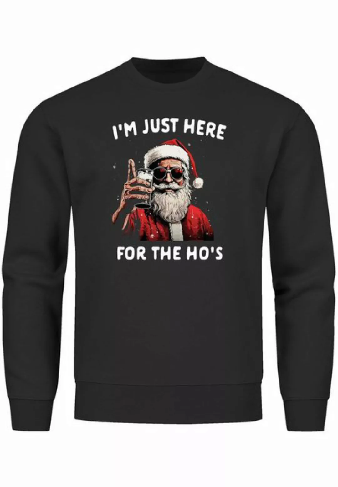 MoonWorks Sweatshirt Sweatshirt Herren Weihnachten Spruch I`m just here for günstig online kaufen
