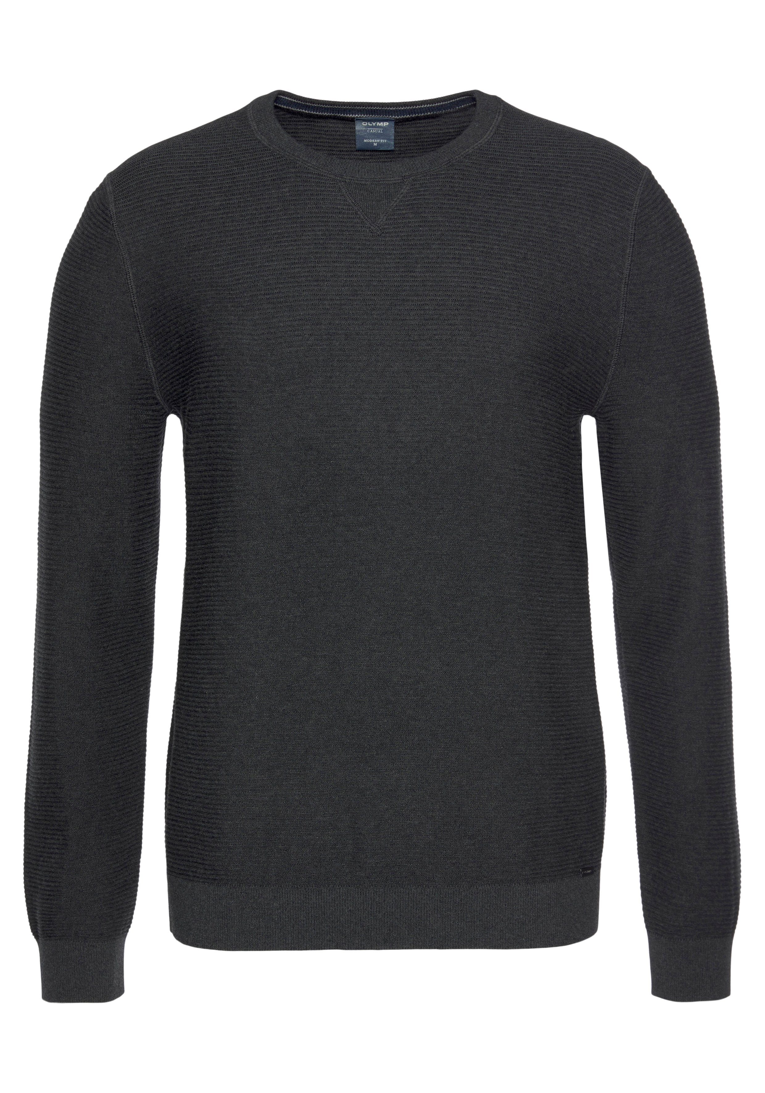 OLYMP Rundhalspullover OLYMP Strick Casual mit günstig online kaufen