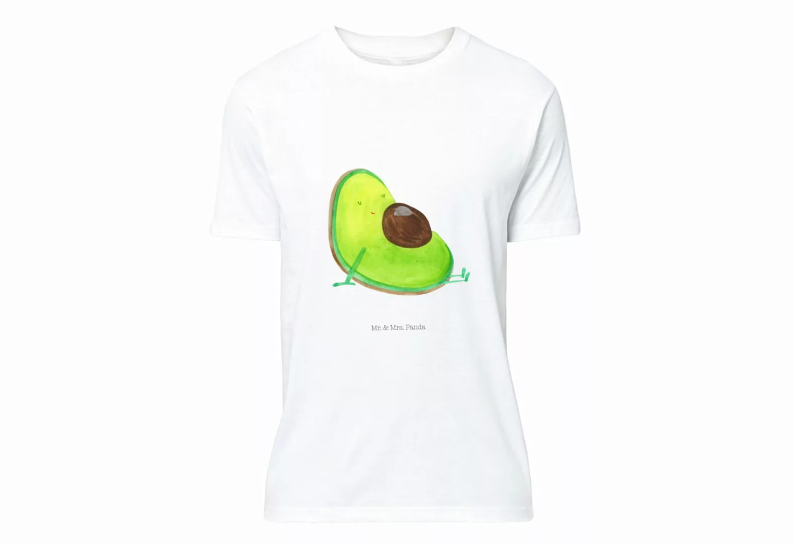 Mr. & Mrs. Panda T-Shirt Avocado schwanger - Weiß - Geschenk, T-Shirt mit S günstig online kaufen