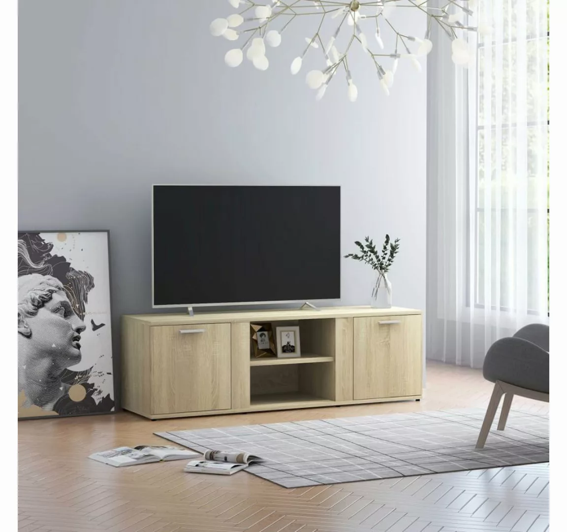 furnicato TV-Schrank Sonoma-Eiche 120x34x37 cm Holzwerkstoff günstig online kaufen
