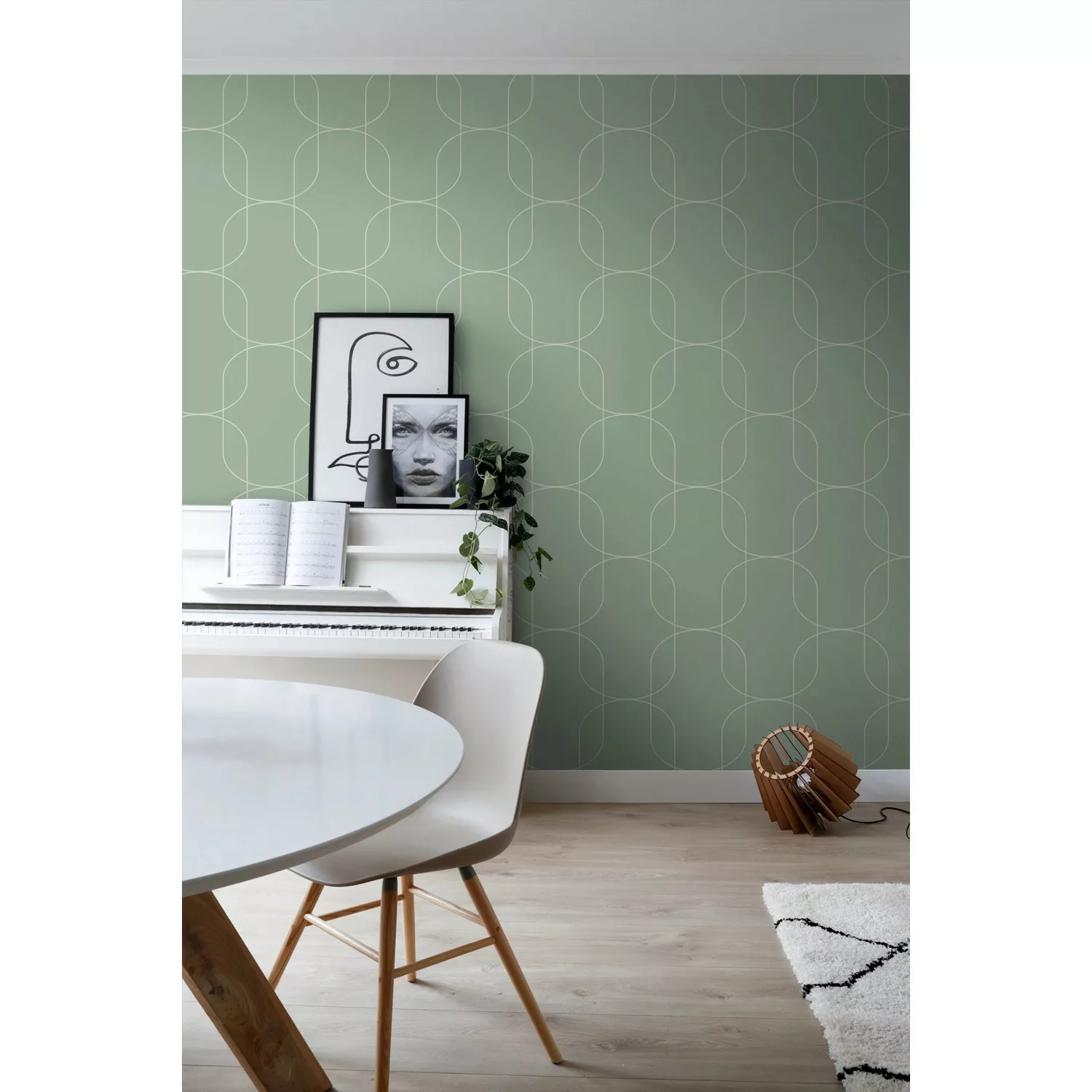 ESTAhome Tapete Geometrische Formen Mintgrün 50 x 900 cm 139650 günstig online kaufen