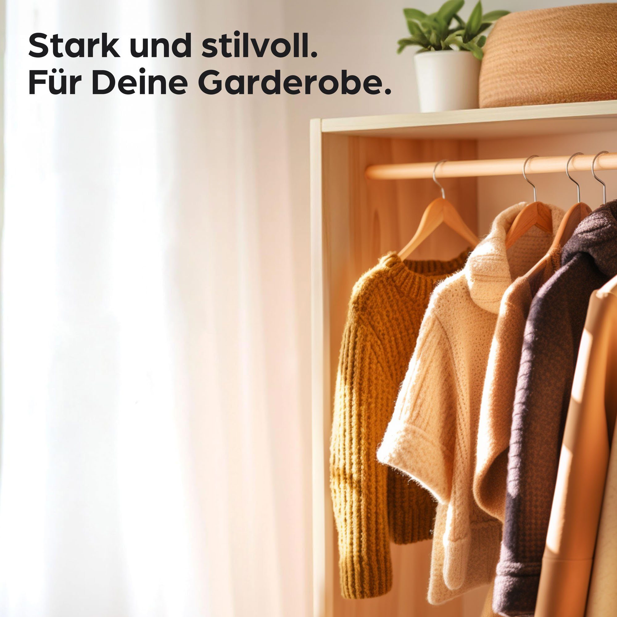 Praknu Kleiderbügel 20 Kleiderbügel aus Holz günstig online kaufen