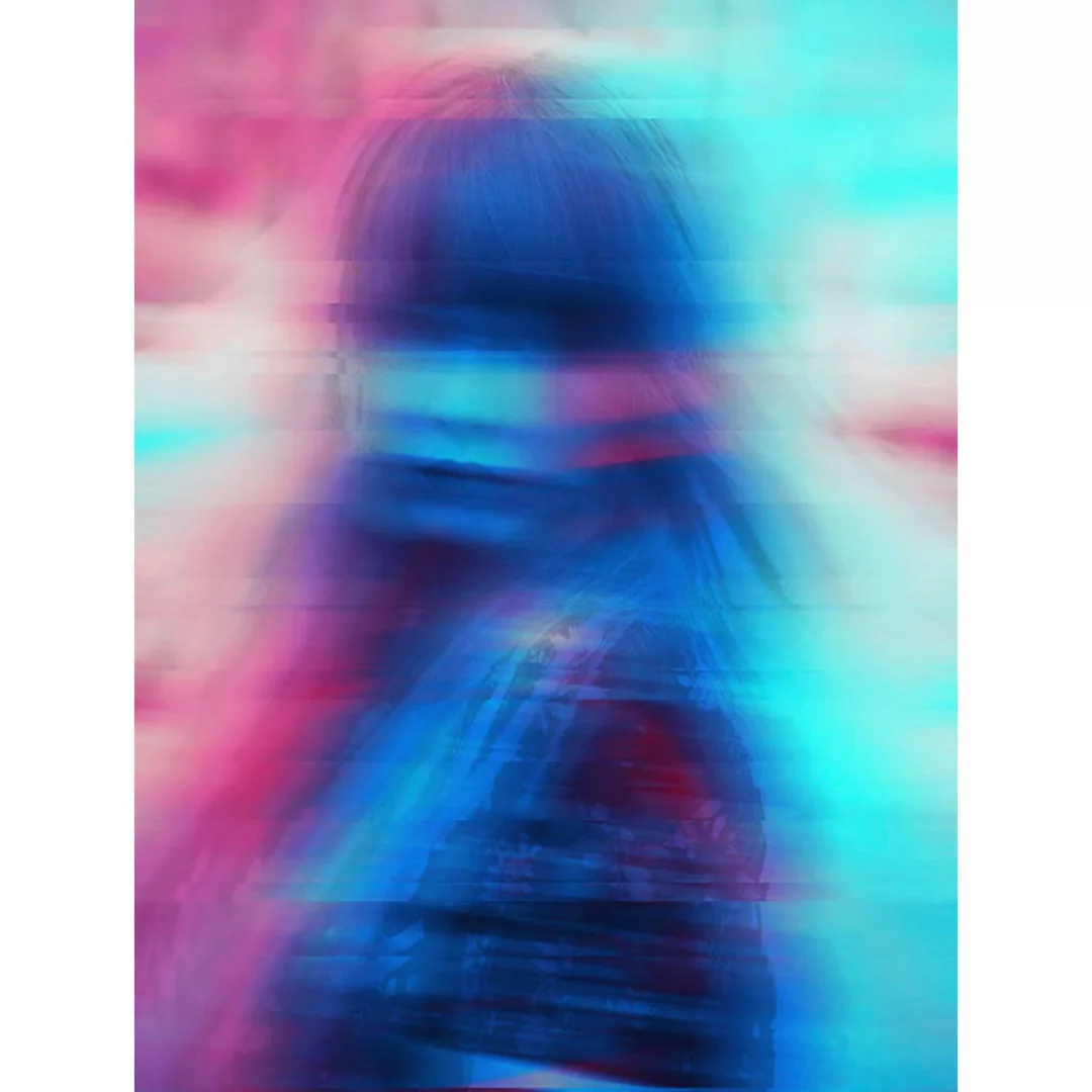 Komar Poster Neon Girl Girl B/L: ca. 30x40 cm günstig online kaufen