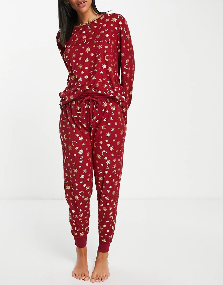 Chelsea Peers – Umstandsmode – Pyjama-Set aus Bio-Polyester mit langärmlige günstig online kaufen