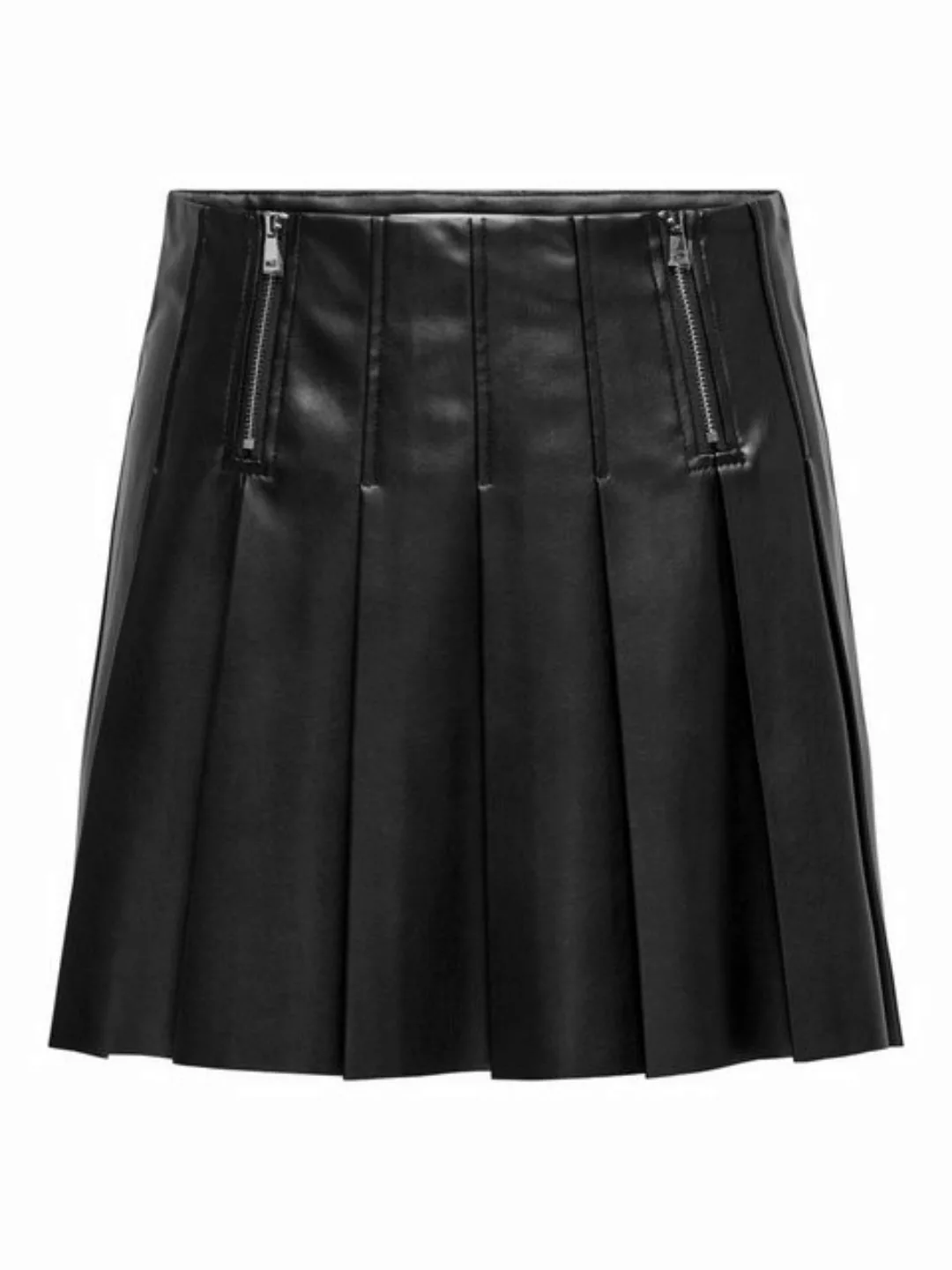 ONLY Lederimitatrock ONLIZARA HW ZIP PLEAT FAUX LEA SKIRT PNT günstig online kaufen