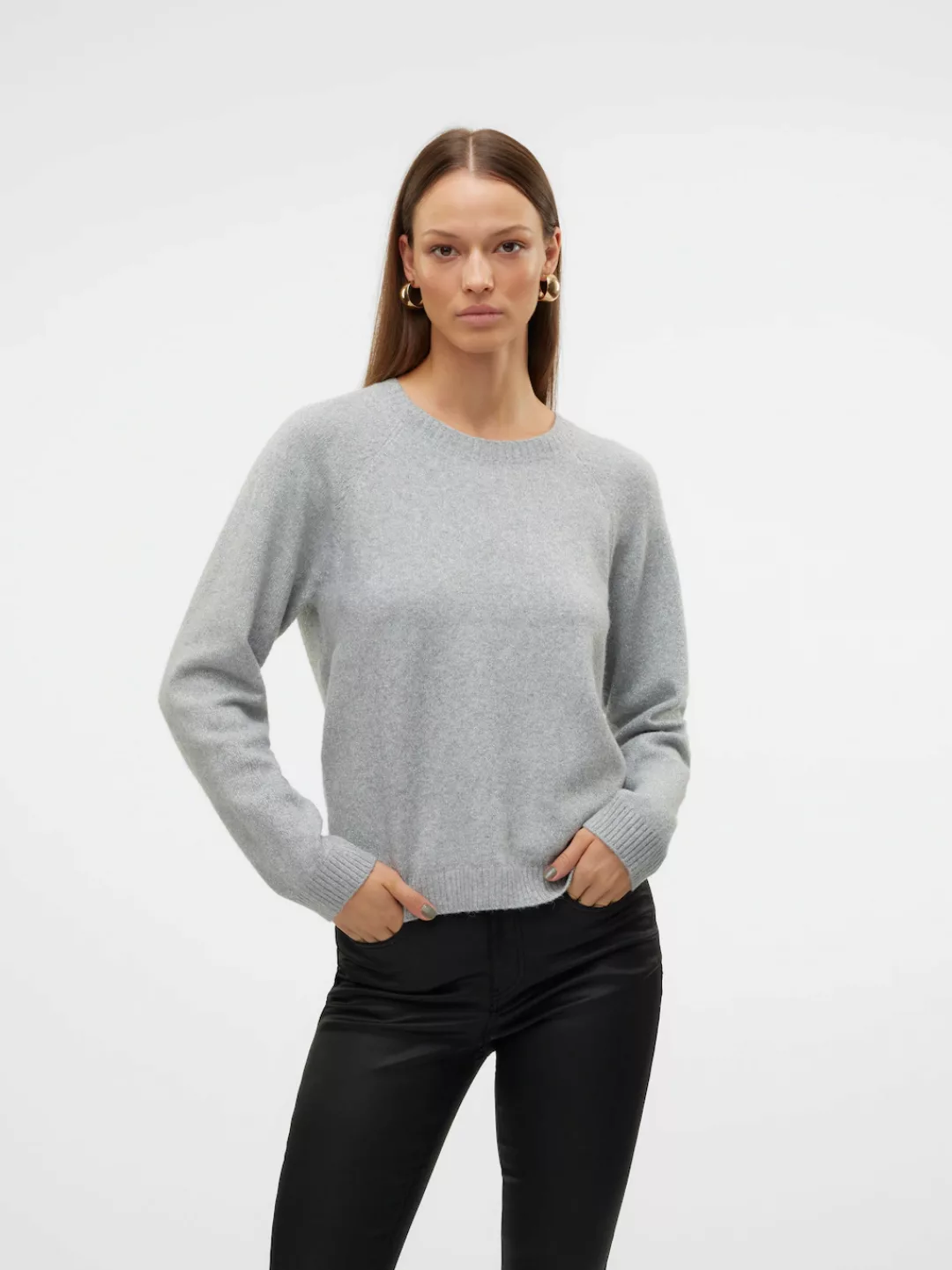 Vero Moda Rundhalspullover VMDOFFYSHINE LS O-NECK BLOUSE REP NOOS günstig online kaufen