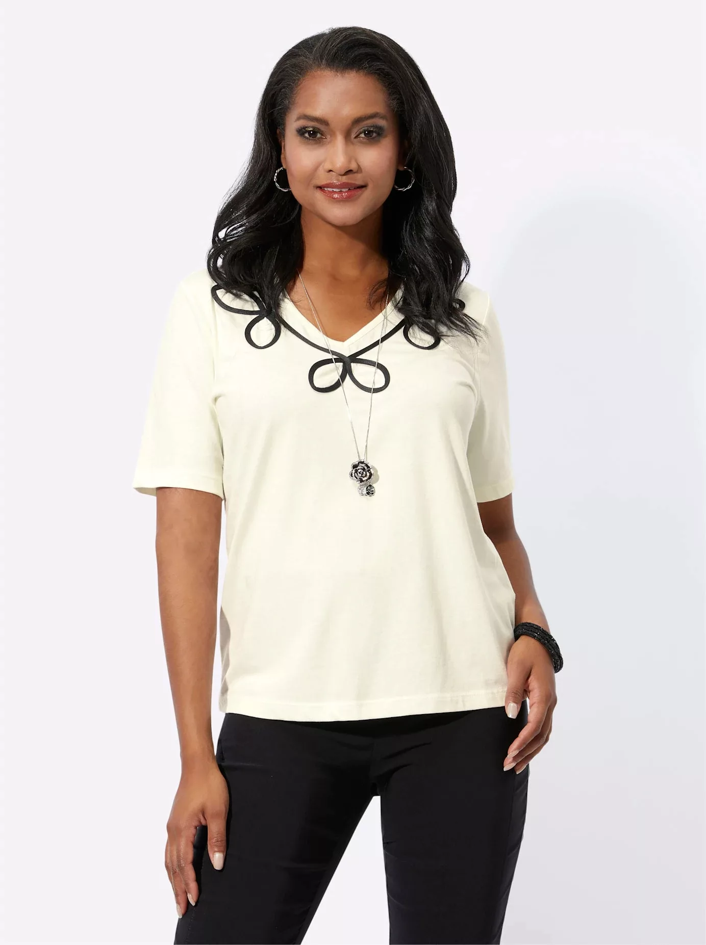 Lady Kurzarmshirt "Kurzarm-Shirt", (1 tlg.) günstig online kaufen