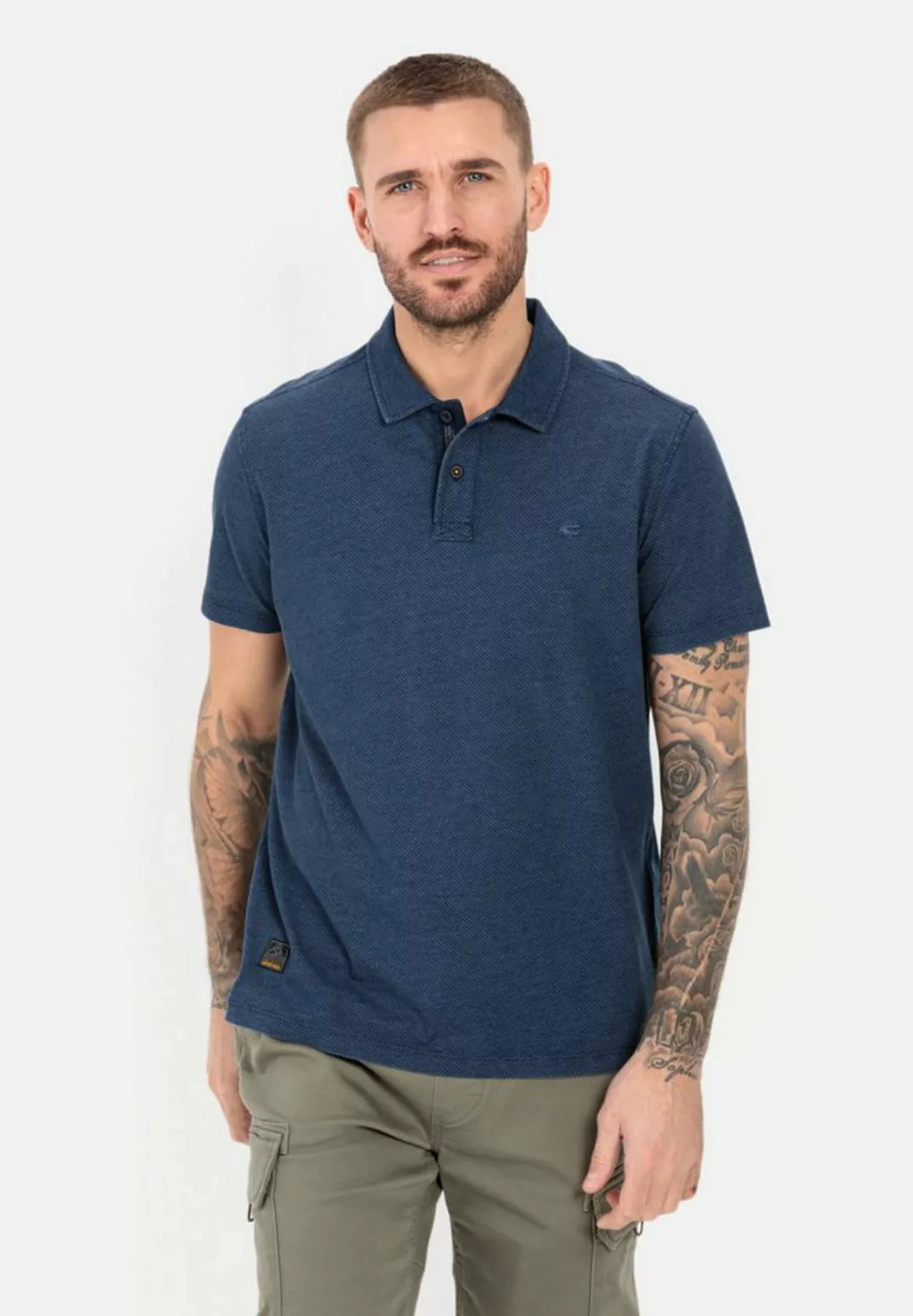 camel active Poloshirt mit minimal Allover-Print Shirts_Poloshirt günstig online kaufen