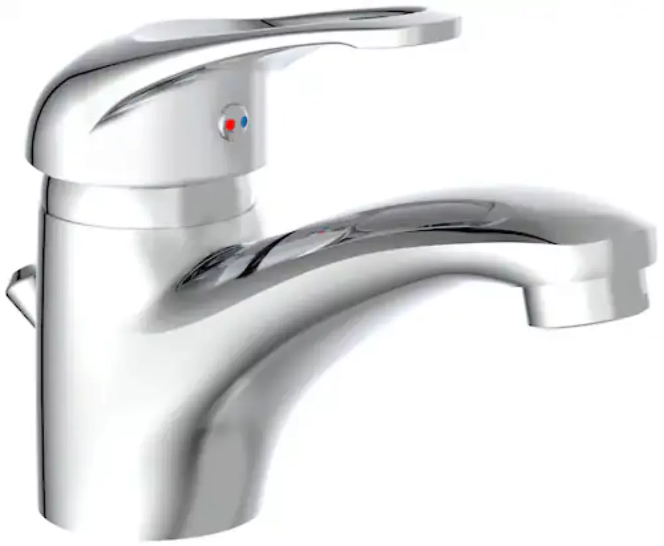 Waschtischarmatur CALVINO Verchromt Wasserhahn silber günstig online kaufen