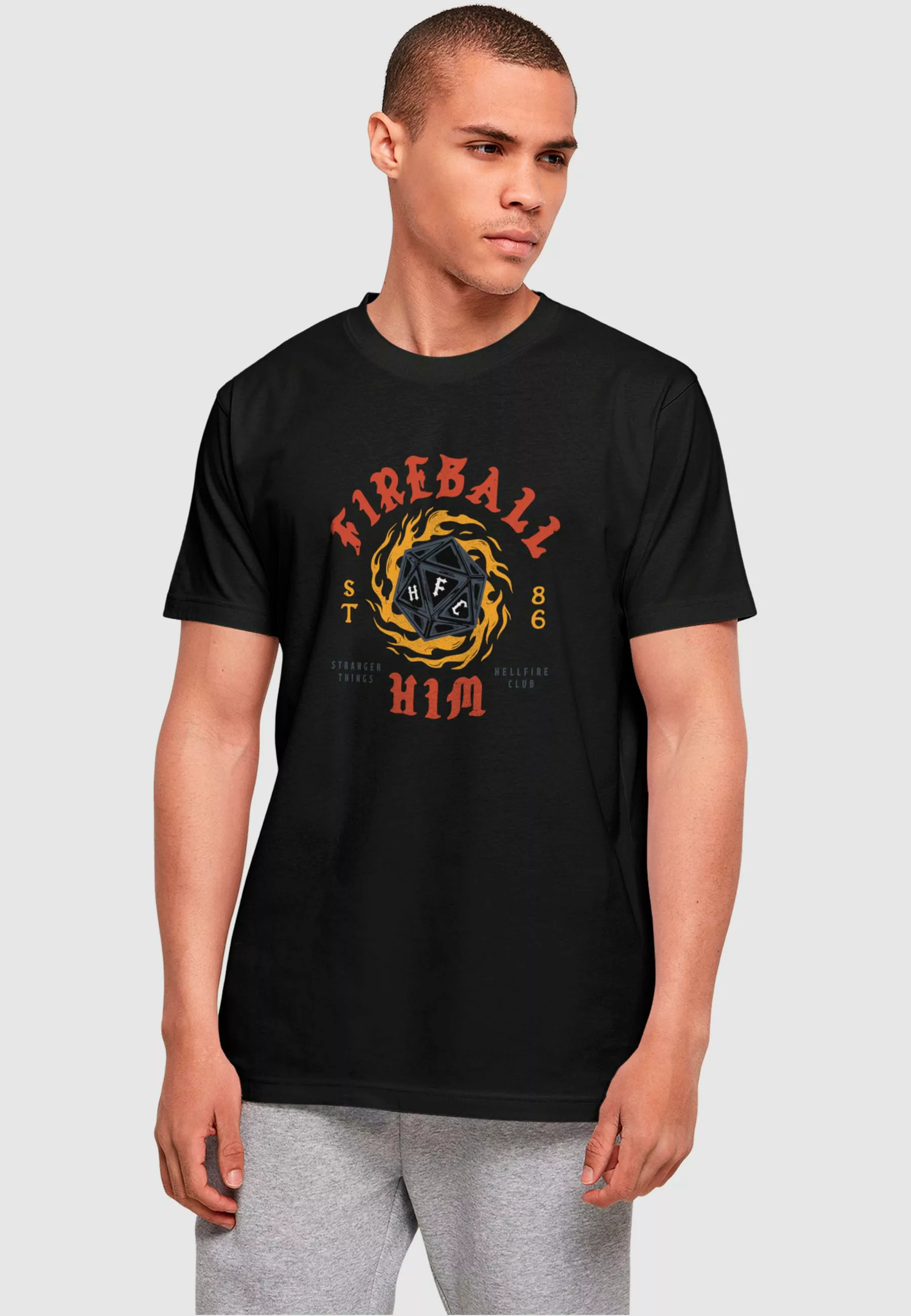 ABSOLUTE CULT T-Shirt "ABSOLUTE CULT Herren Stranger Things - Fireball Dice günstig online kaufen