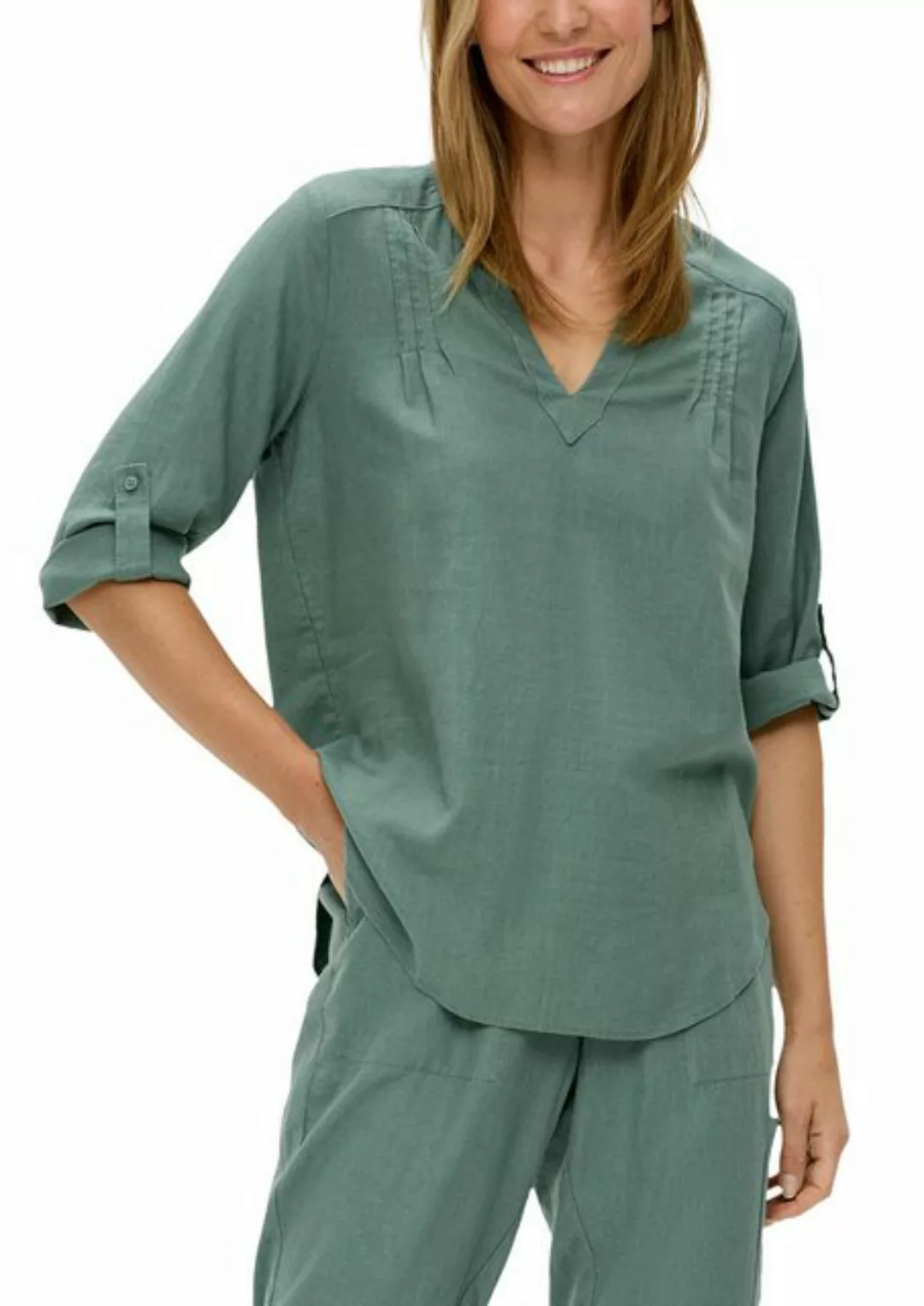 s.Oliver Klassische Bluse mit 3/4-Arm günstig online kaufen