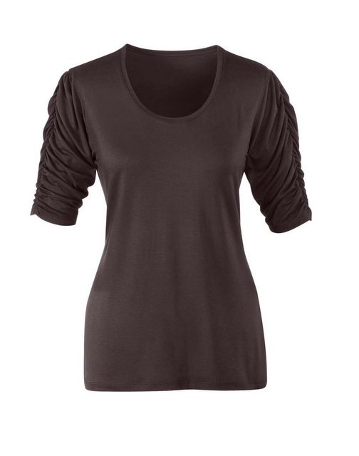 heine Print-Shirt WITT WEIDEN Damen Jerseyshirt, braun günstig online kaufen