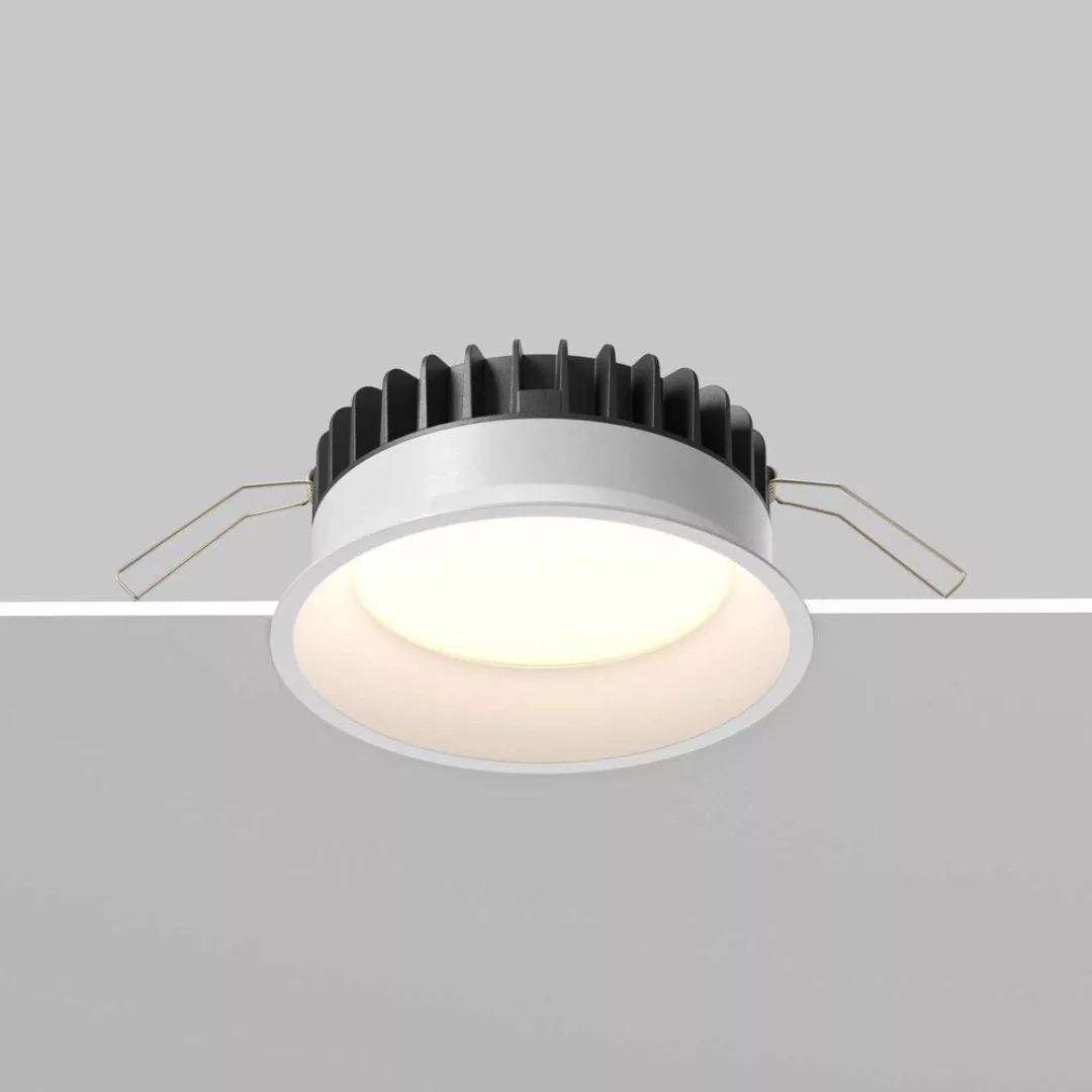 LED Einbaustrahler Okno in Weiß 12W 900lm IP44 günstig online kaufen