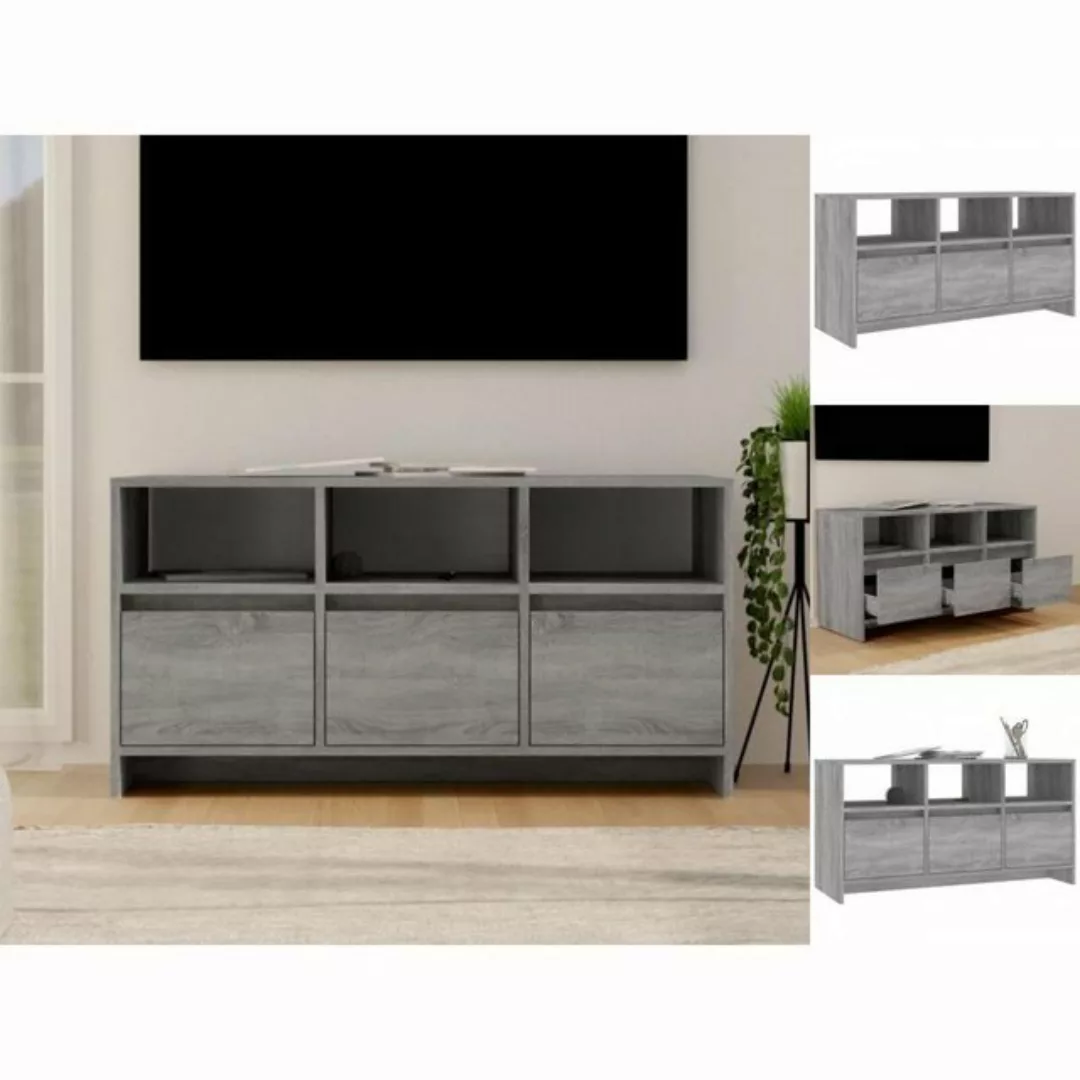 vidaXL TV-Schrank TV-Schrank Grau Sonoma 102x37,5x52,5 cm Spanplatte Lowboa günstig online kaufen