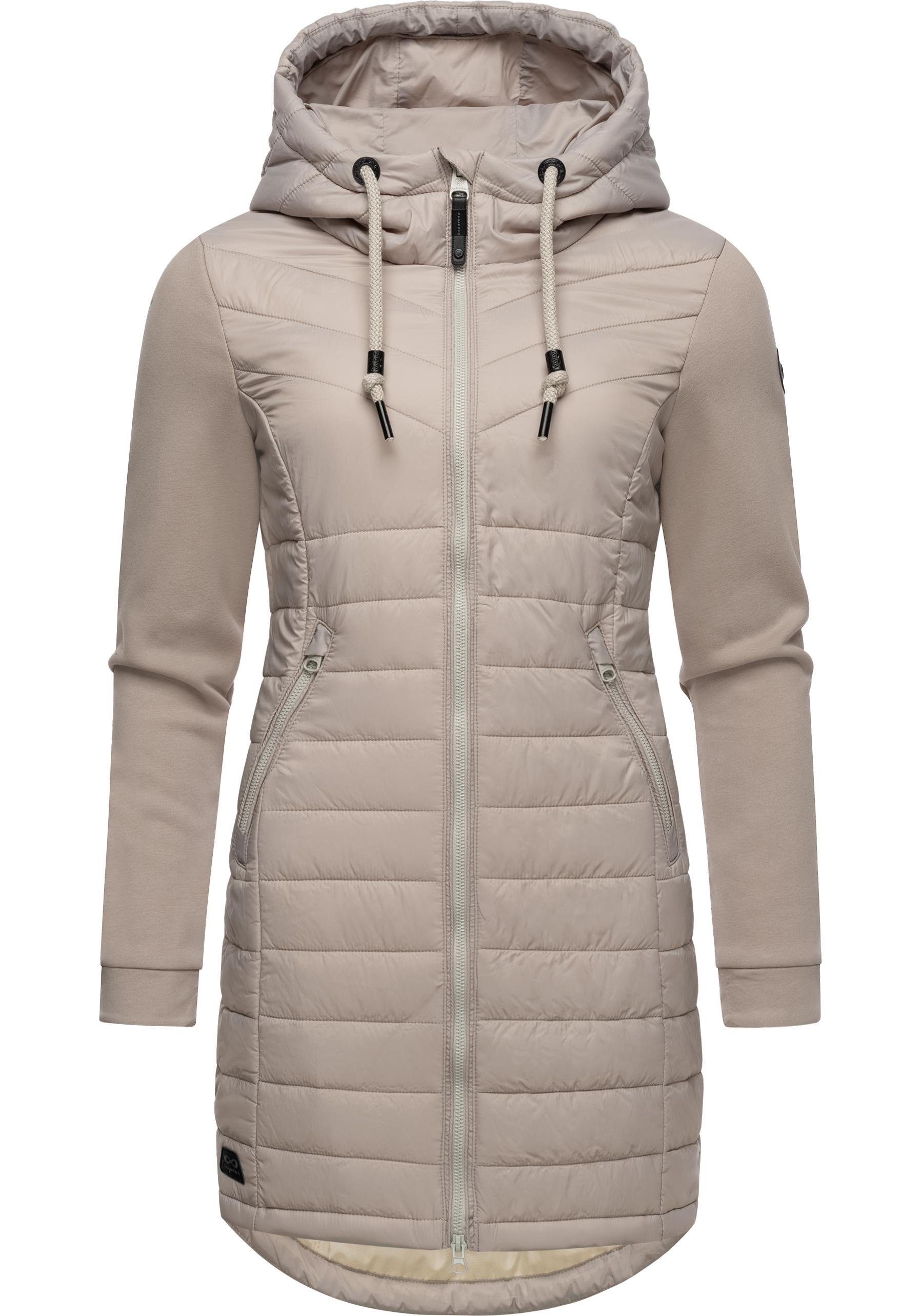 Ragwear Steppmantel "Lucinda Long", Mantel aus modernem Materialmix mit Kap günstig online kaufen