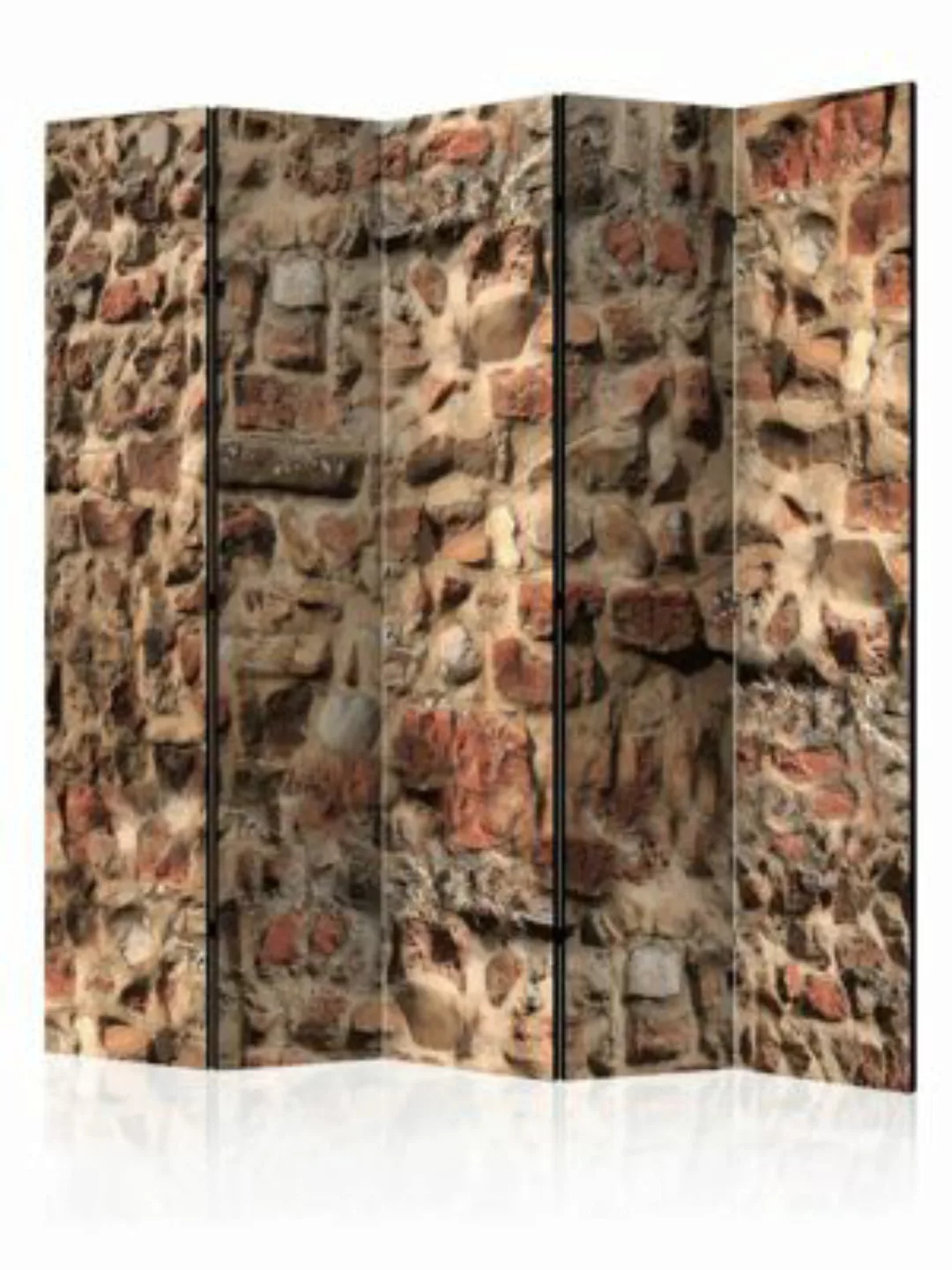 artgeist Paravent Ancient Wall II [Room Dividers] beige-kombi Gr. 225 x 172 günstig online kaufen