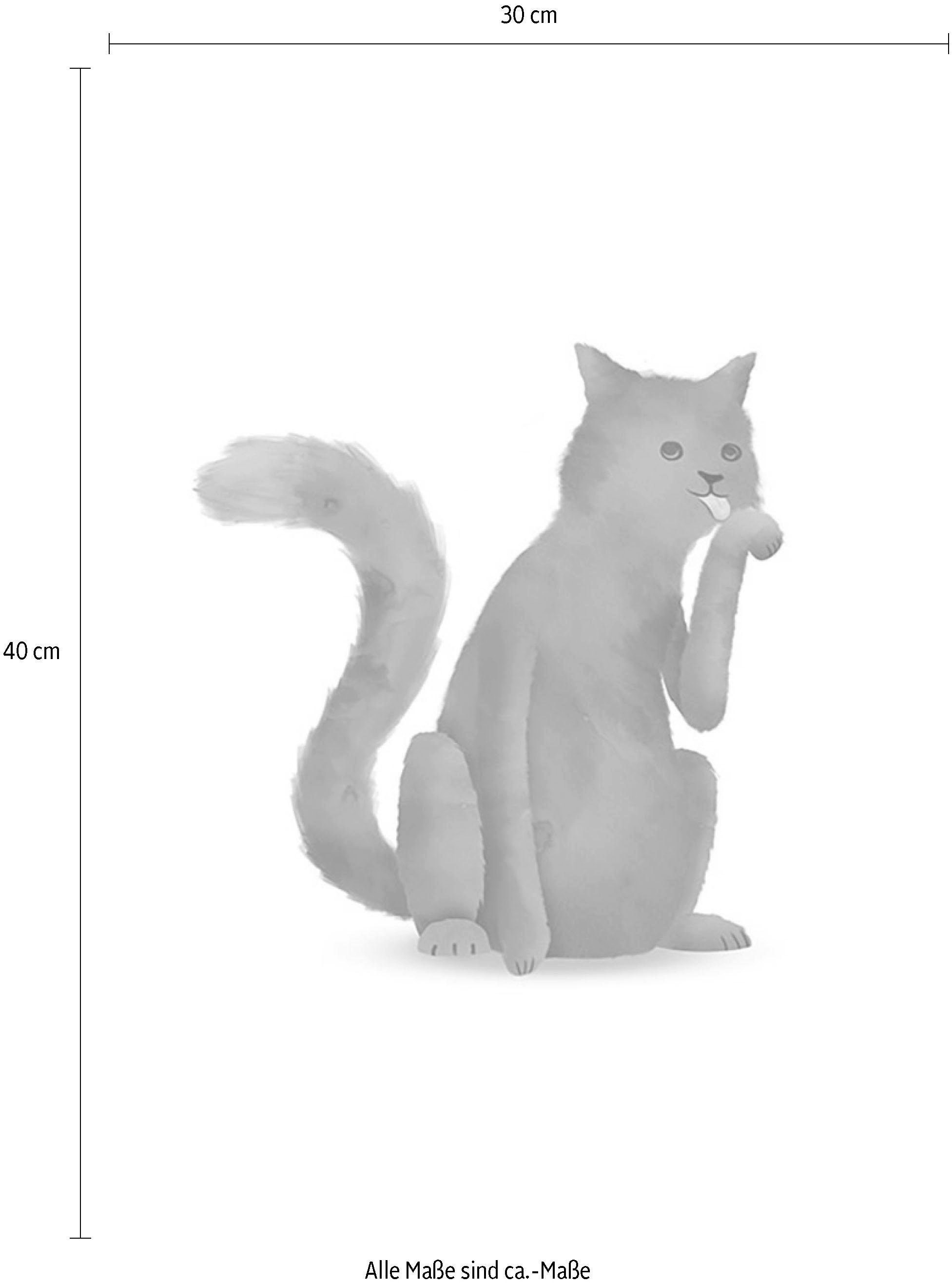 Komar Poster "Cute Animal Cat", Tiere, (1 St.), Kinderzimmer, Schlafzimmer, günstig online kaufen