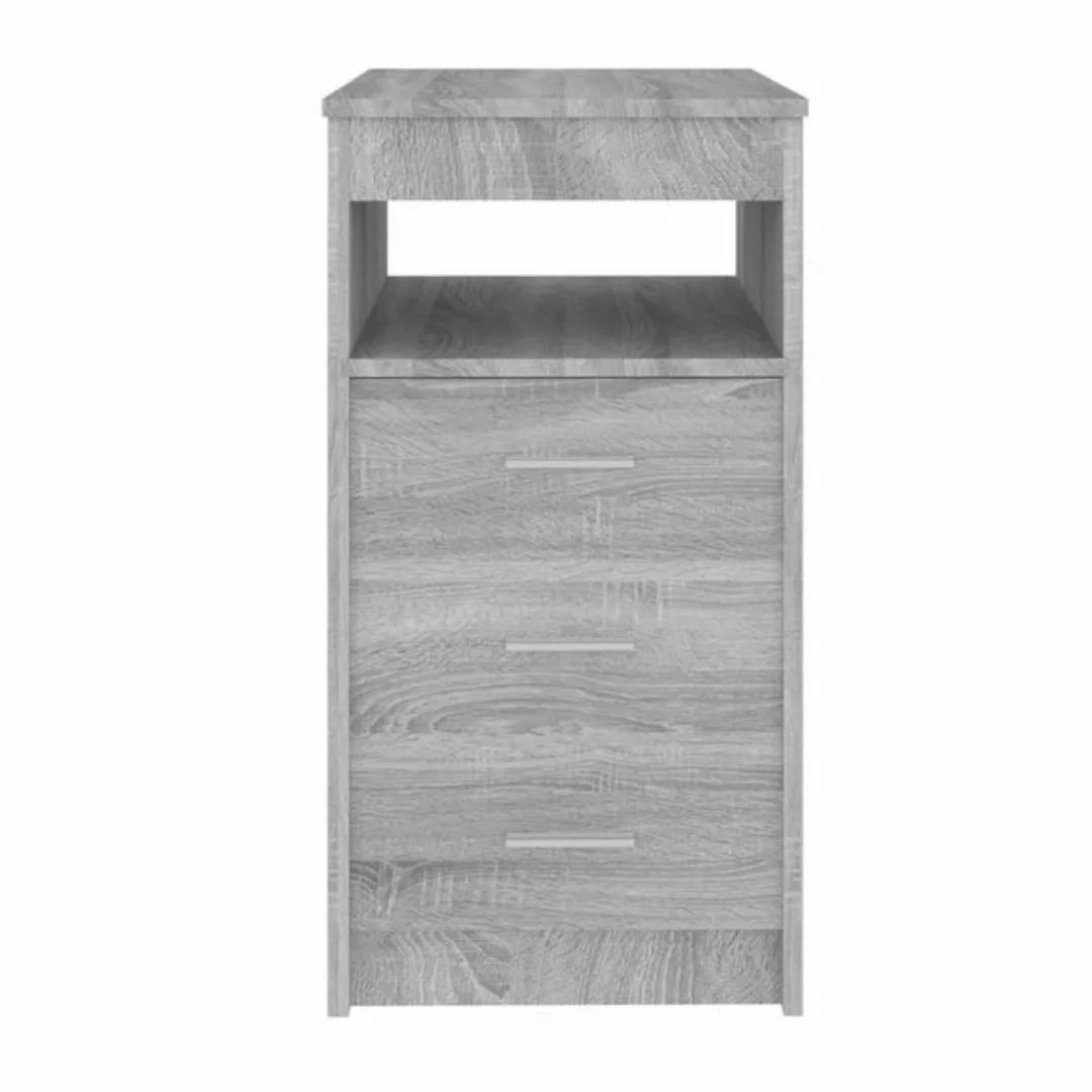 vidaXL Aktenschrank Sideboard mit Schubladen Grau 40x50x76 cm Spanplatte günstig online kaufen