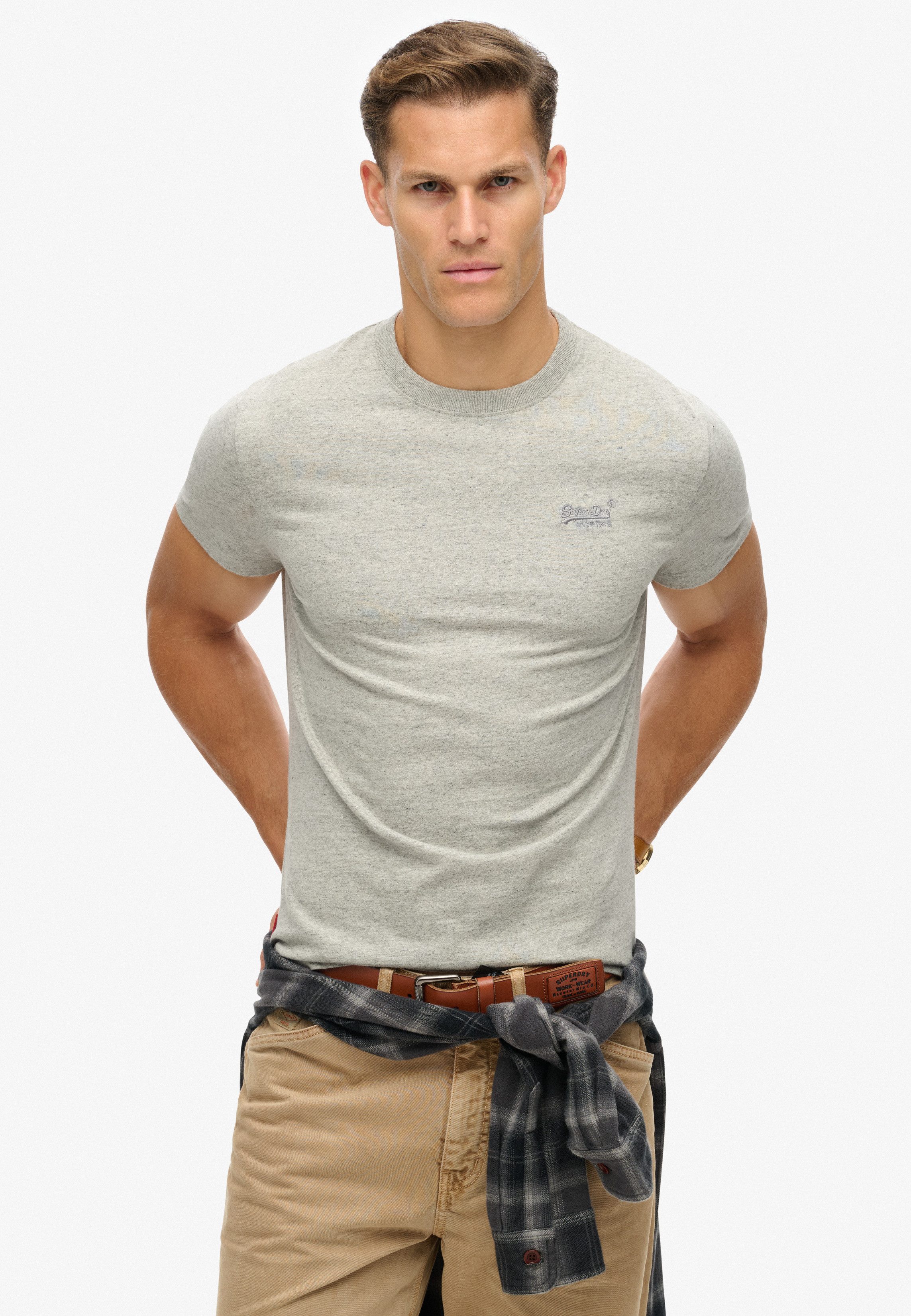 Superdry Rundhalsshirt "ESSENTIAL LOGO EMB TEE" günstig online kaufen