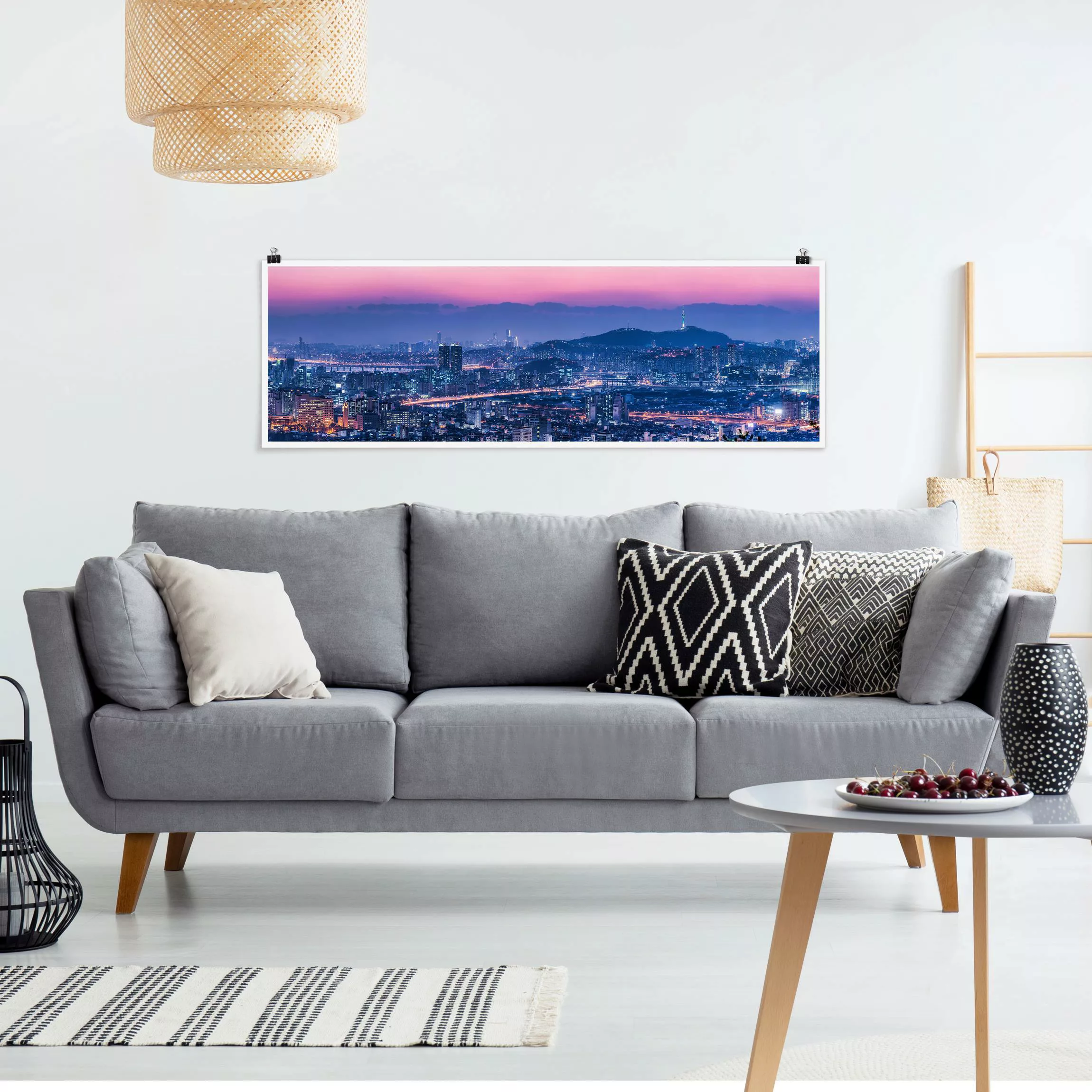 Poster Skyline von Seoul günstig online kaufen